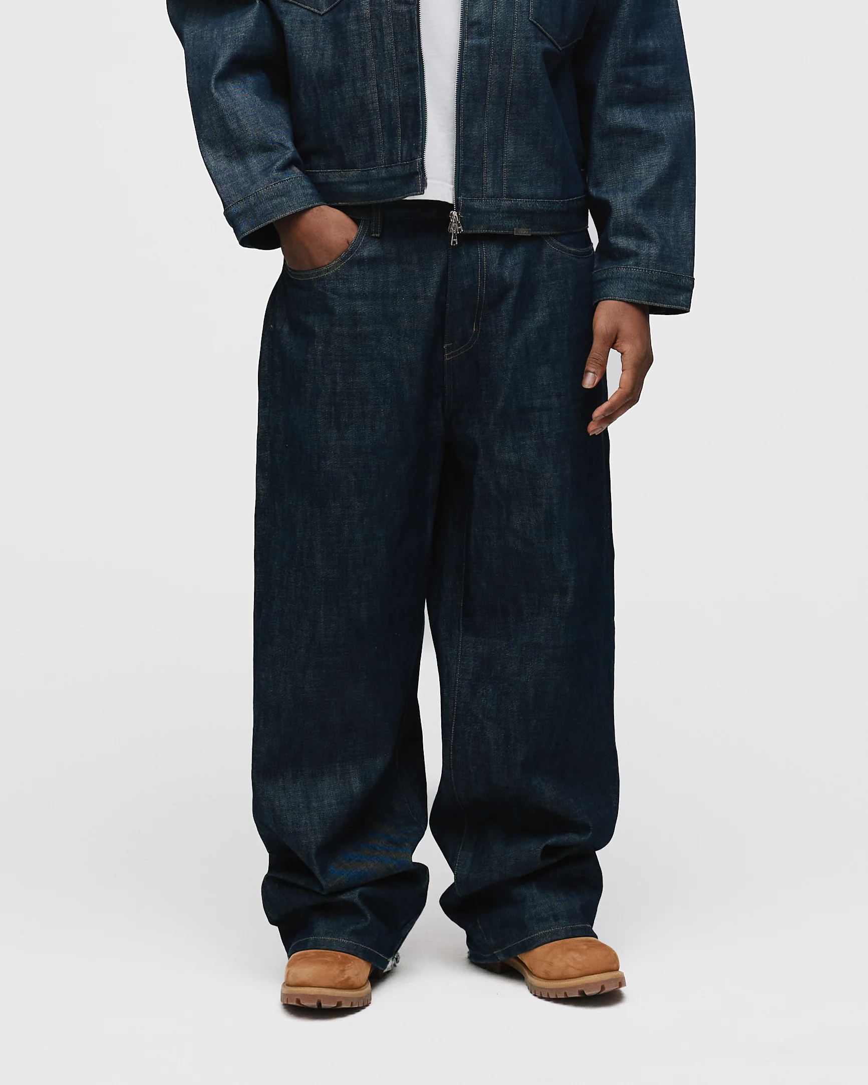 Baggy Raw Denim - Indigo - Image 3