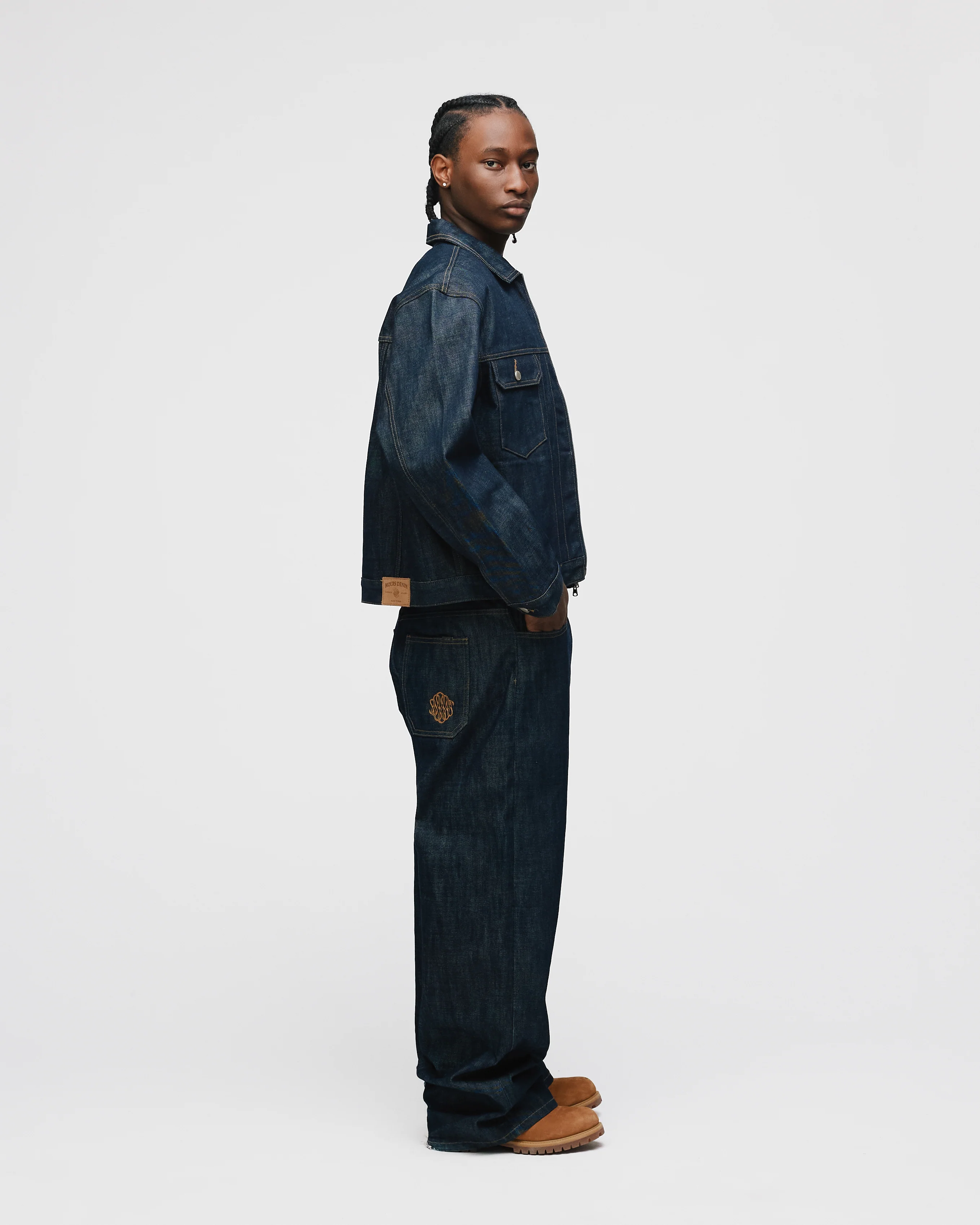 Baggy Raw Denim - Indigo - Image 6