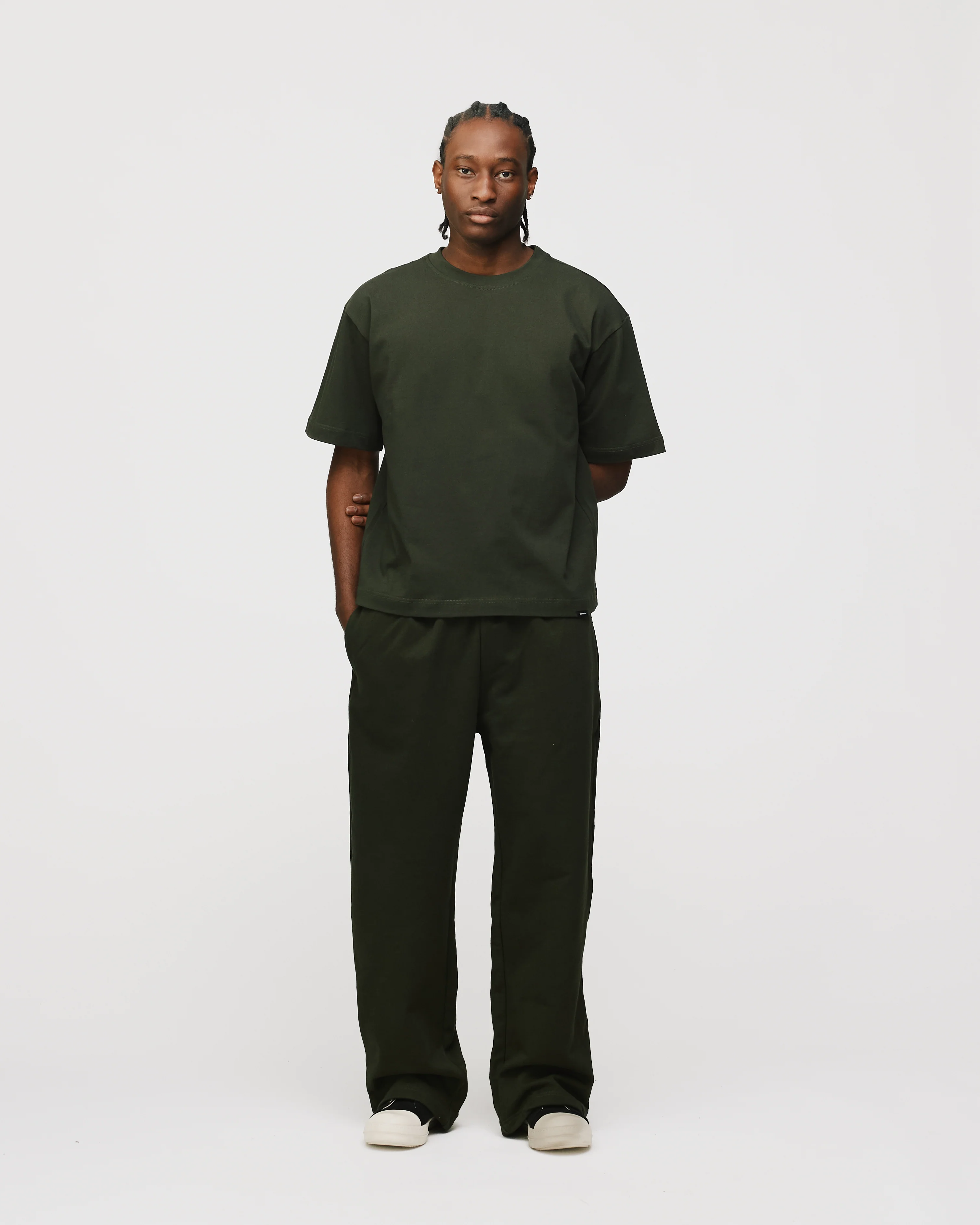 Baggy Sweatpants - Olive - Image 4