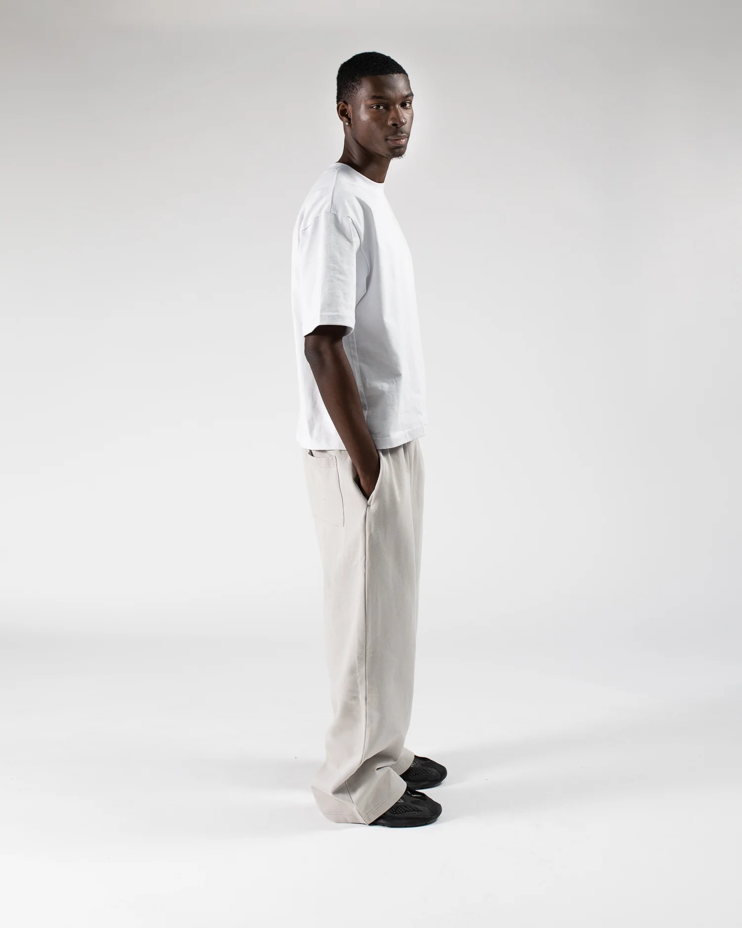 Baggy Sweatpants - Stone - Image 2