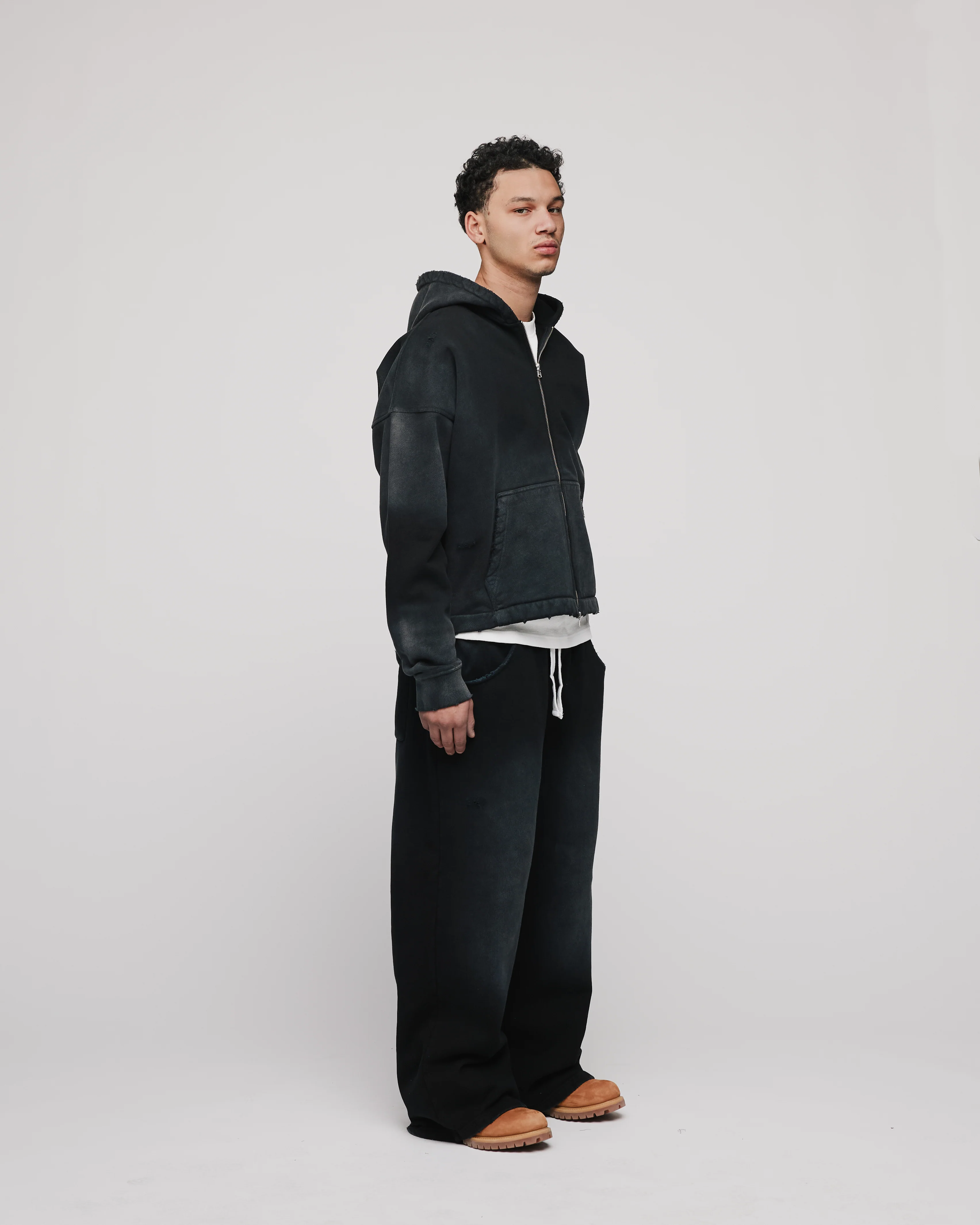 Baggy Sweatpants - Sunfaded Black - Image 3