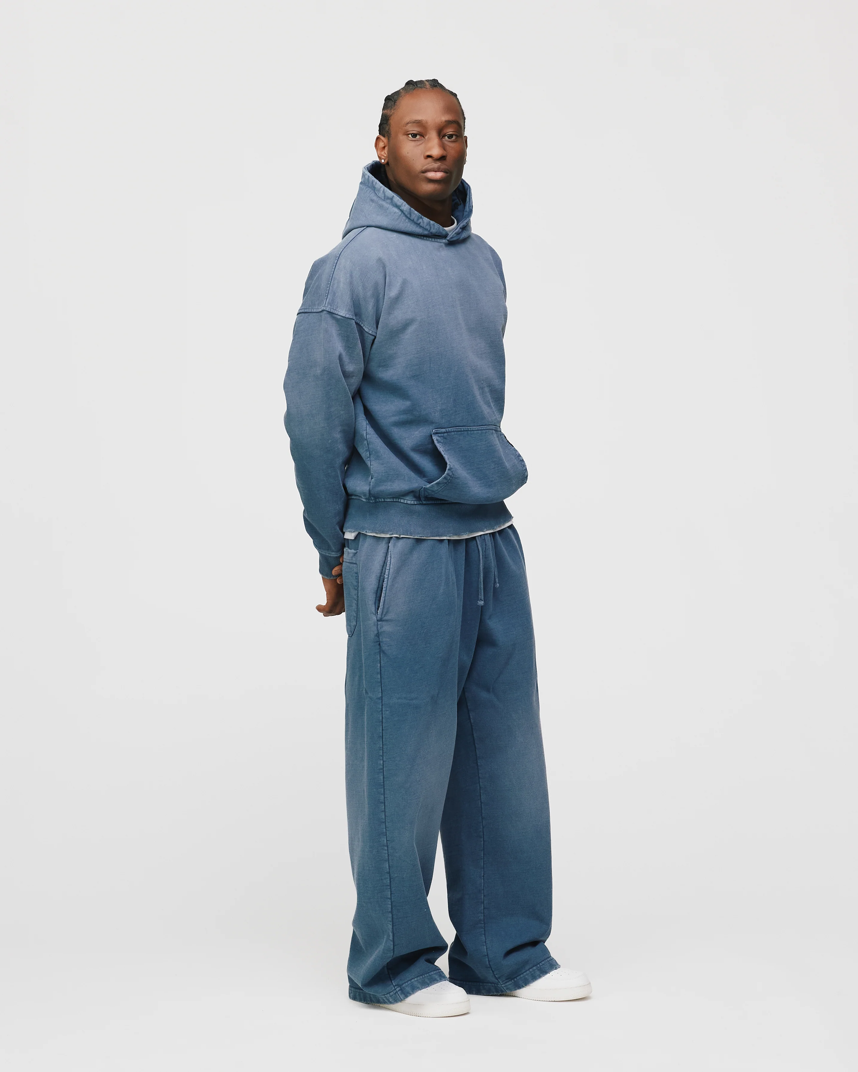 Baggy Sweatpants - Sunfaded Blue - Image 5