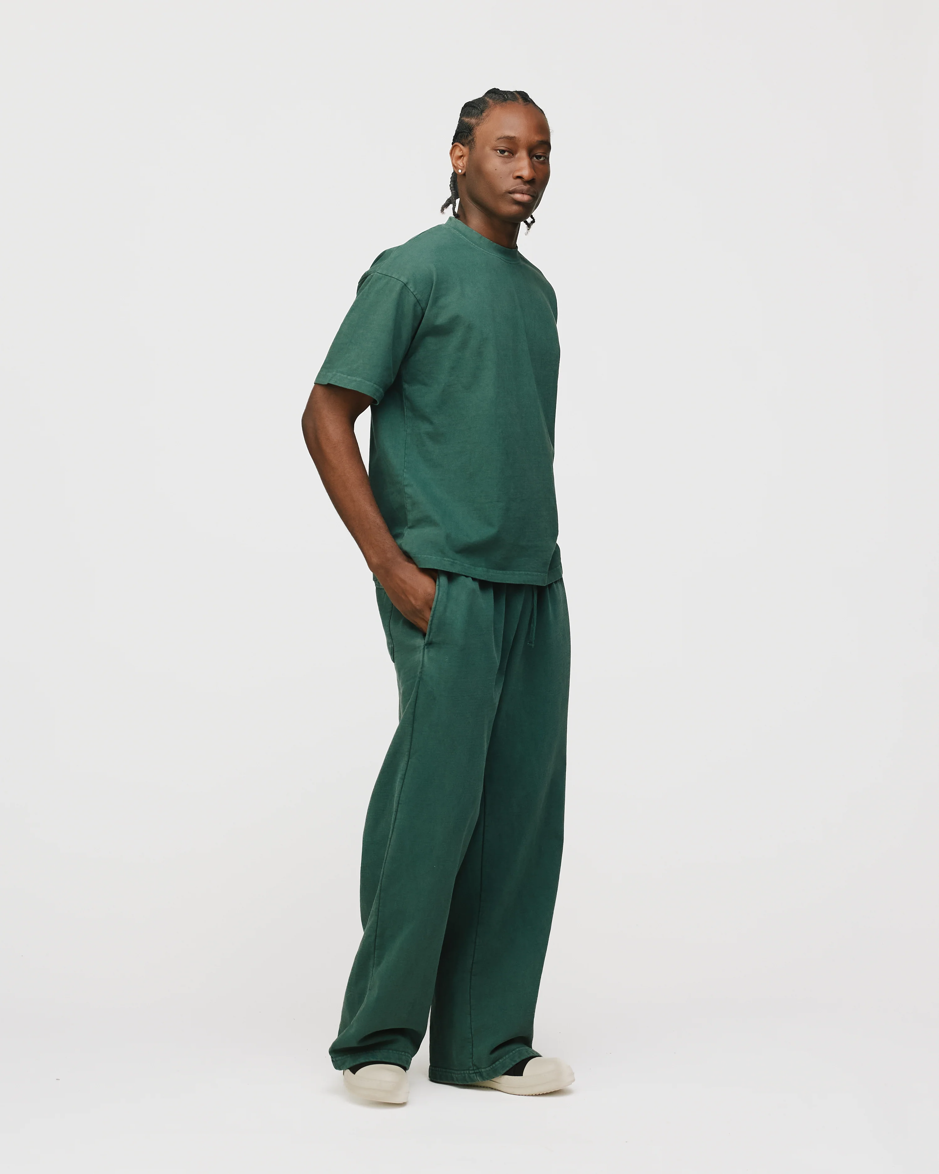 Baggy Sweatpants - Vintage Green - Image 5