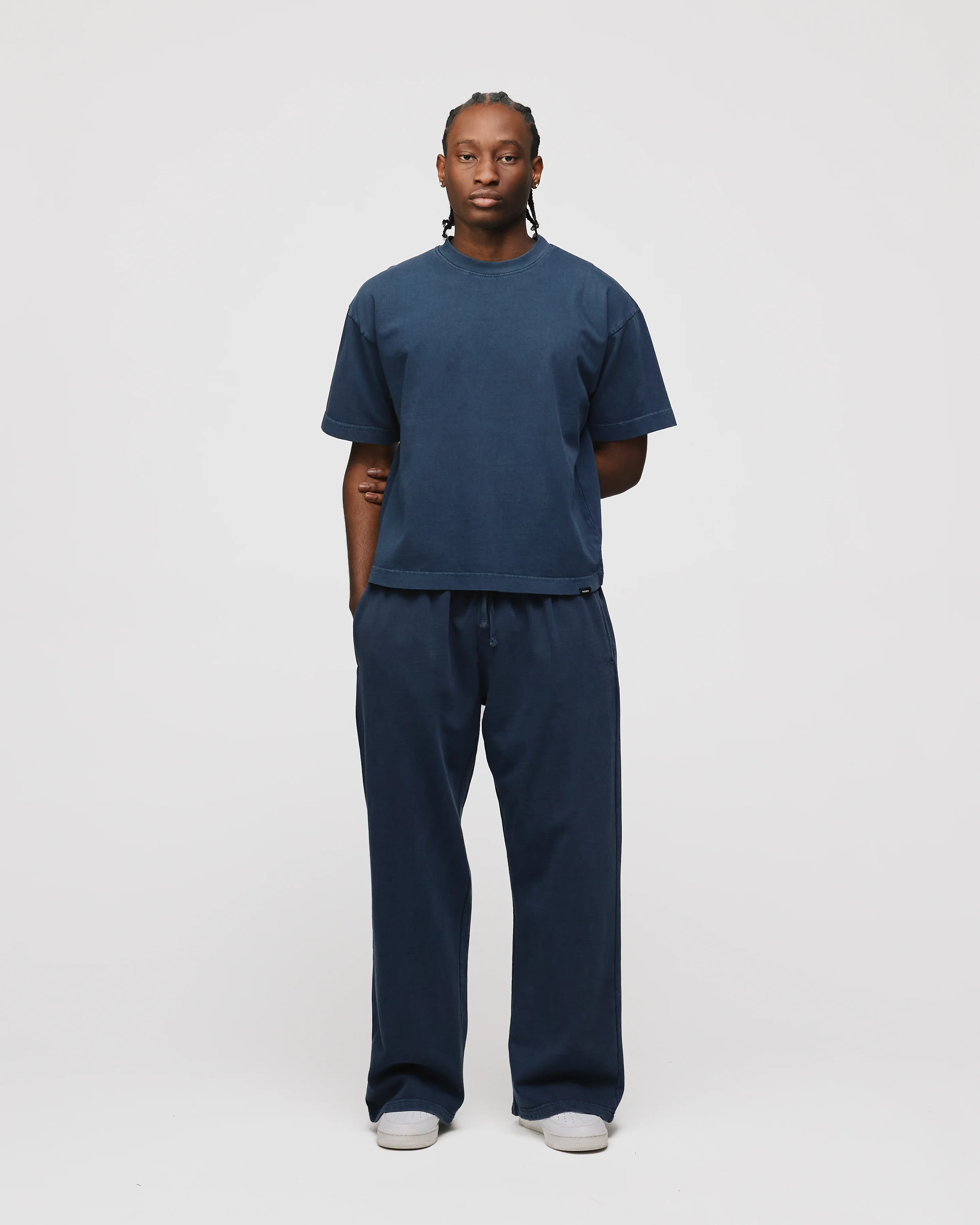 Baggy Sweatpants - Vintage Navy - Image 4