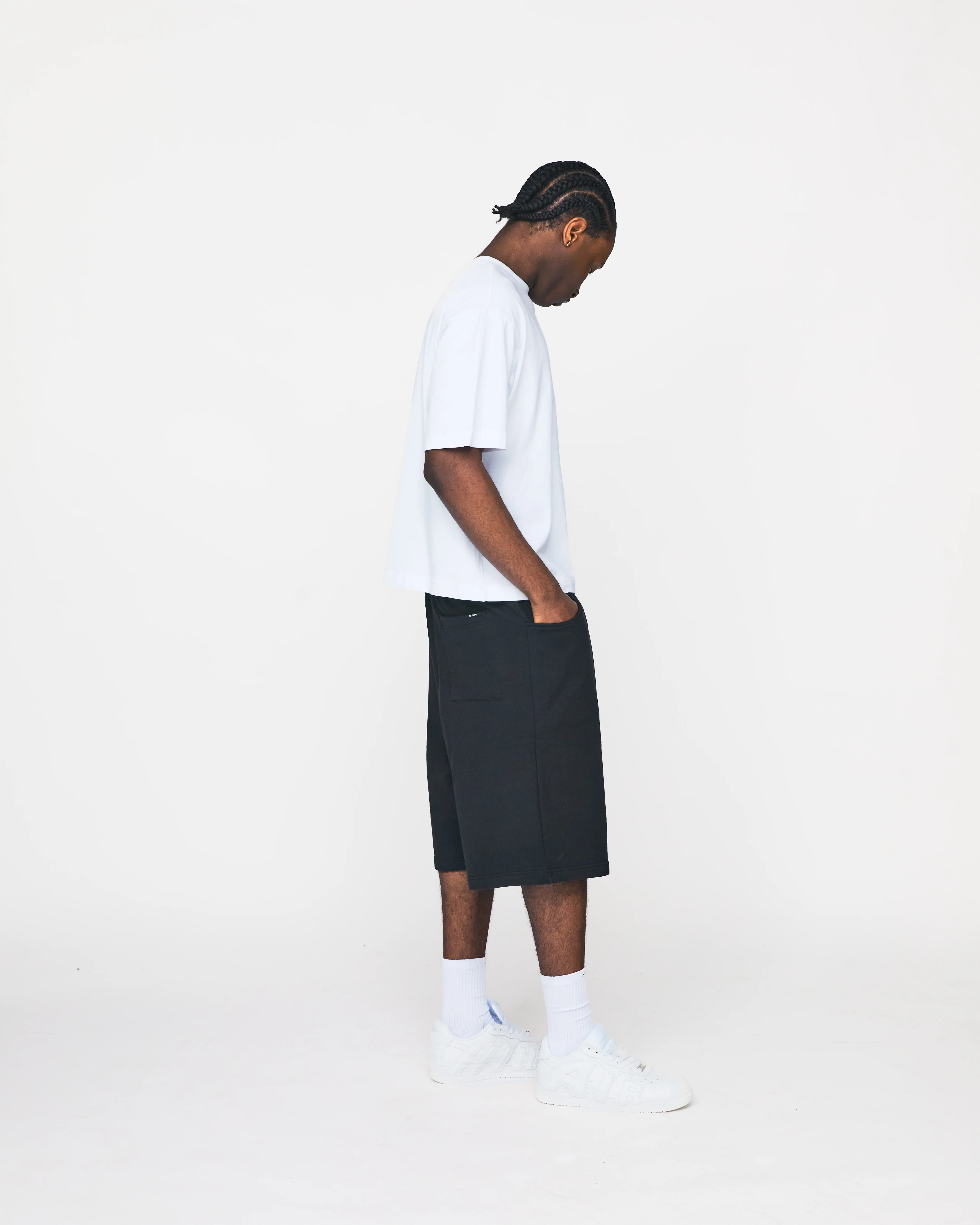 Baggy Sweatshorts - Black - Image 5
