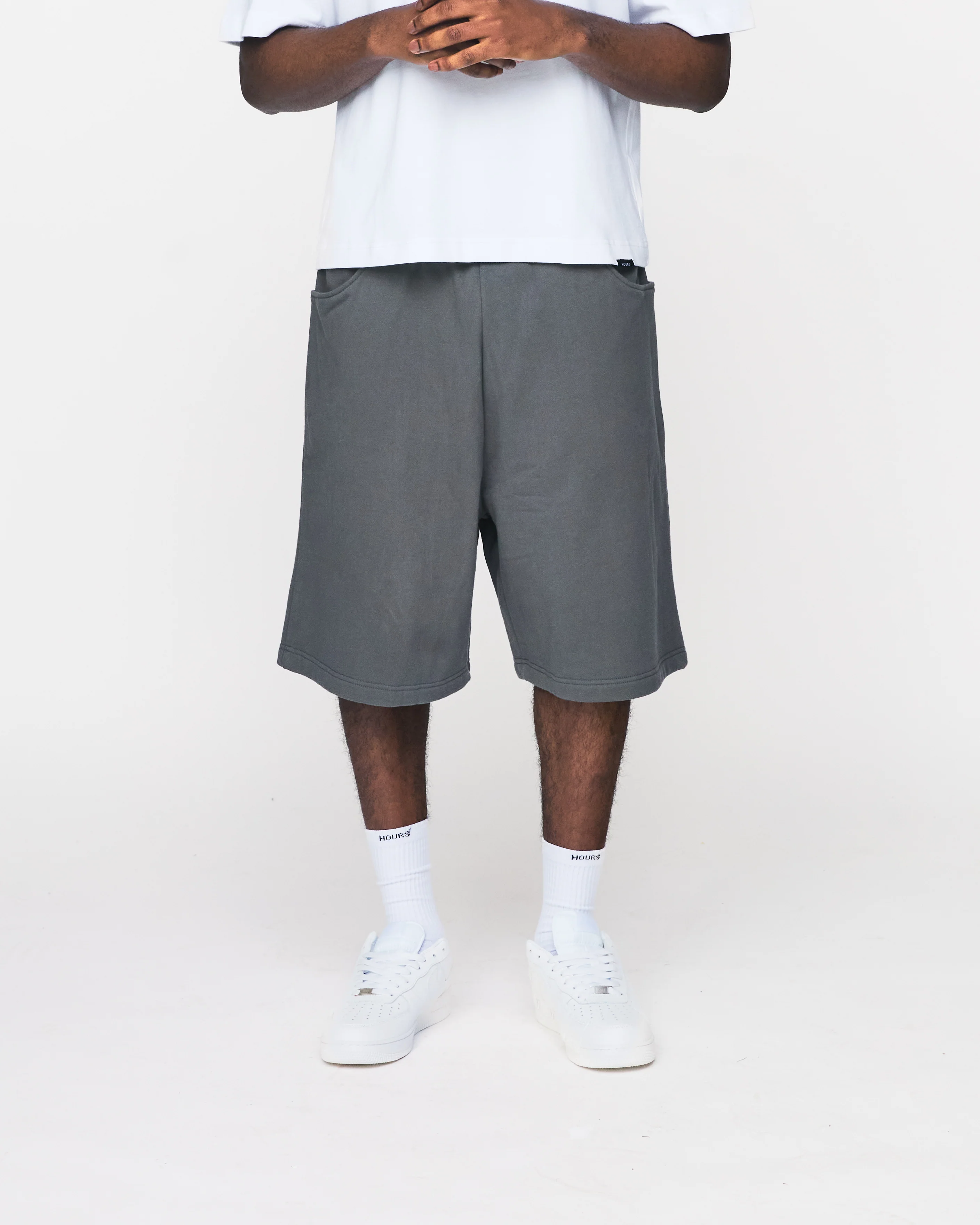 Baggy Sweatshorts - Charcoal - Image 3