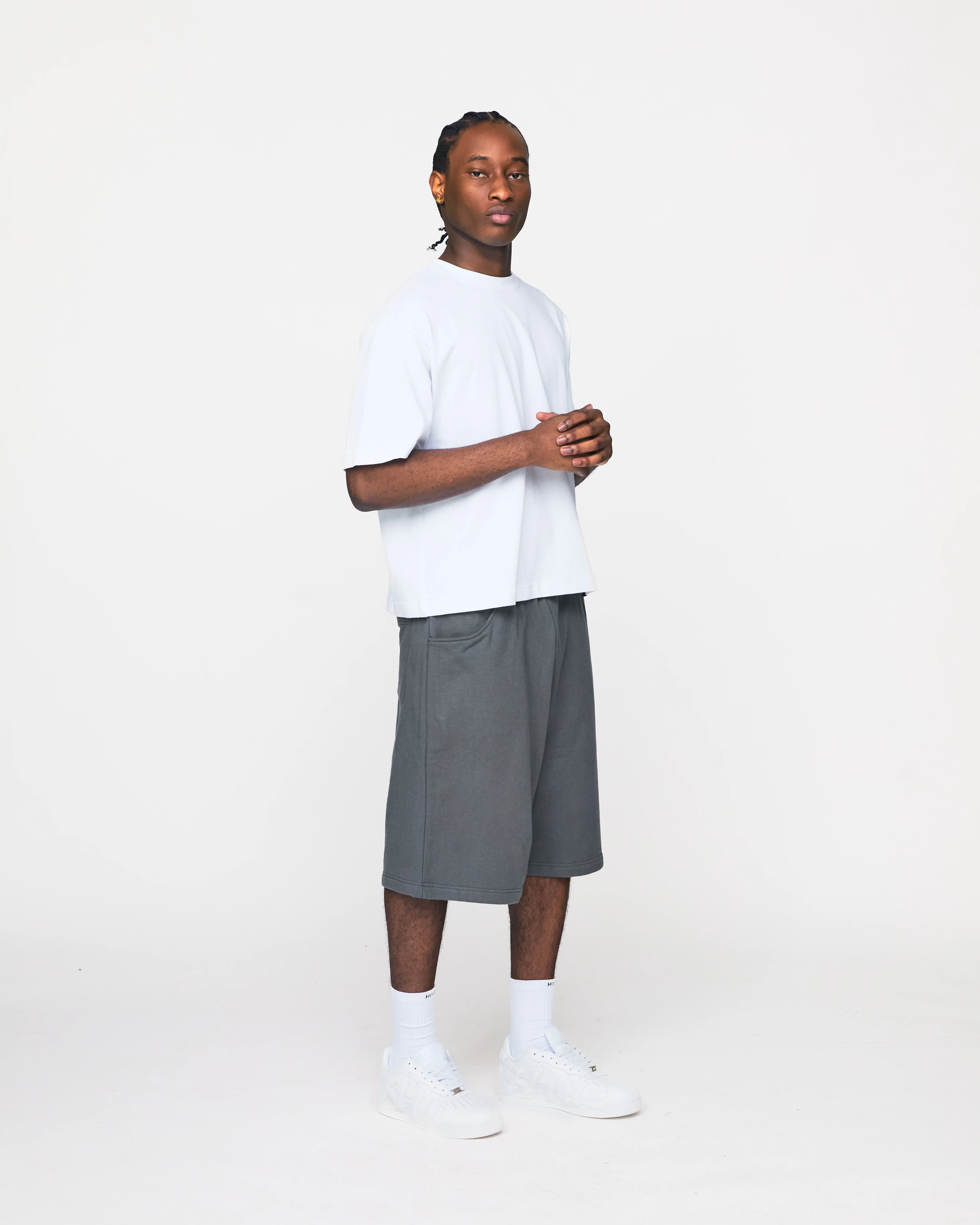 Baggy Sweatshorts - Charcoal - Image 4