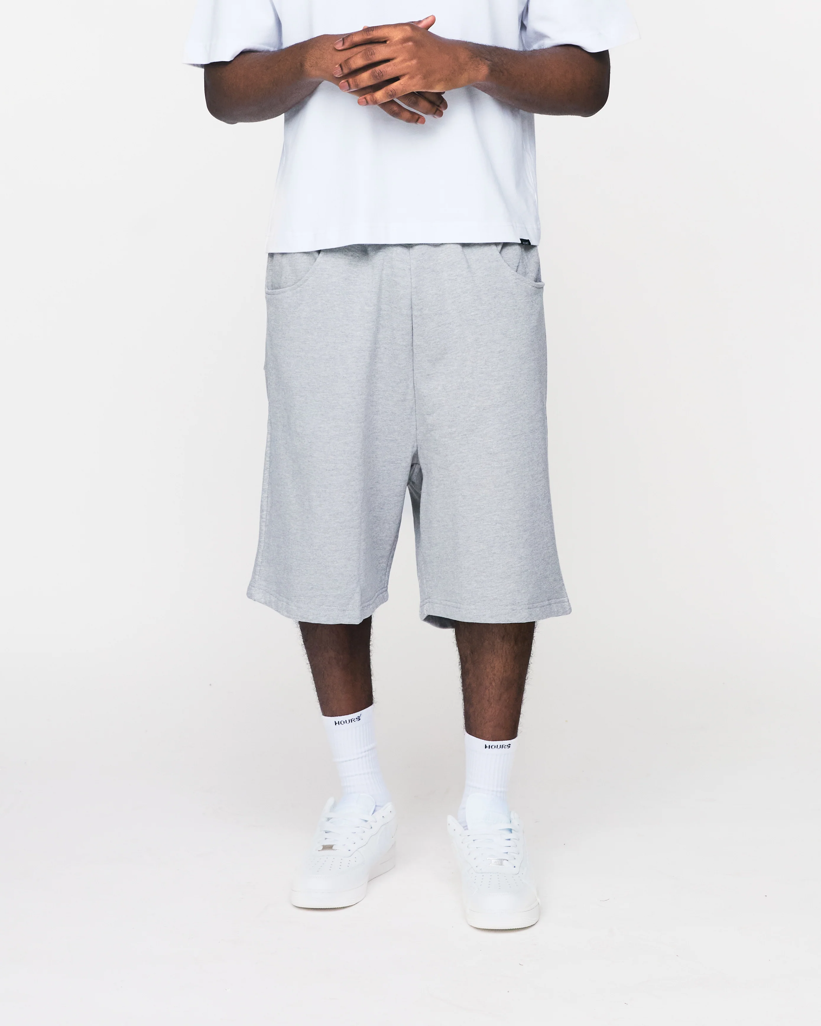 Baggy Sweatshorts - Grey - Image 3