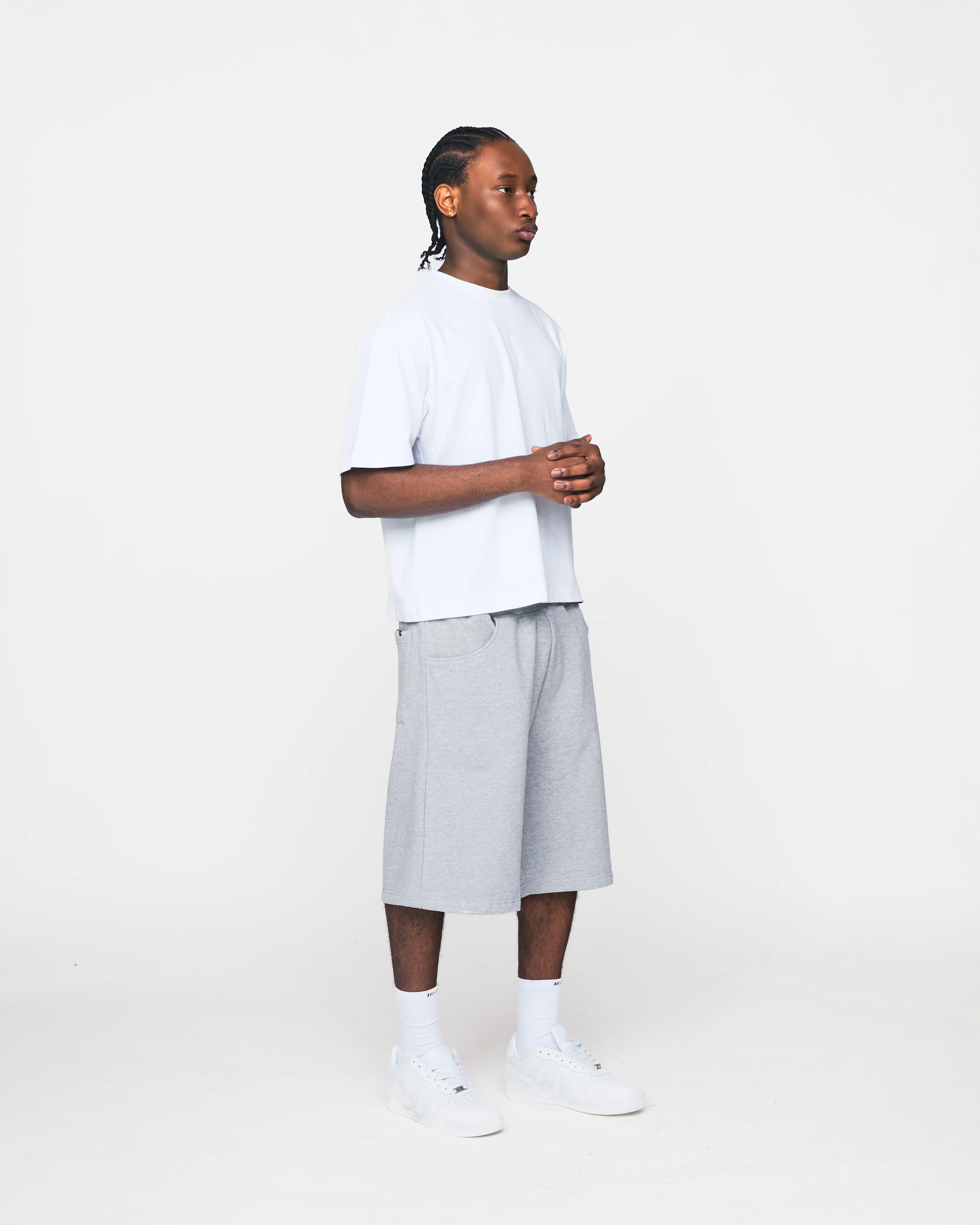 Baggy Sweatshorts - Grey - Image 4