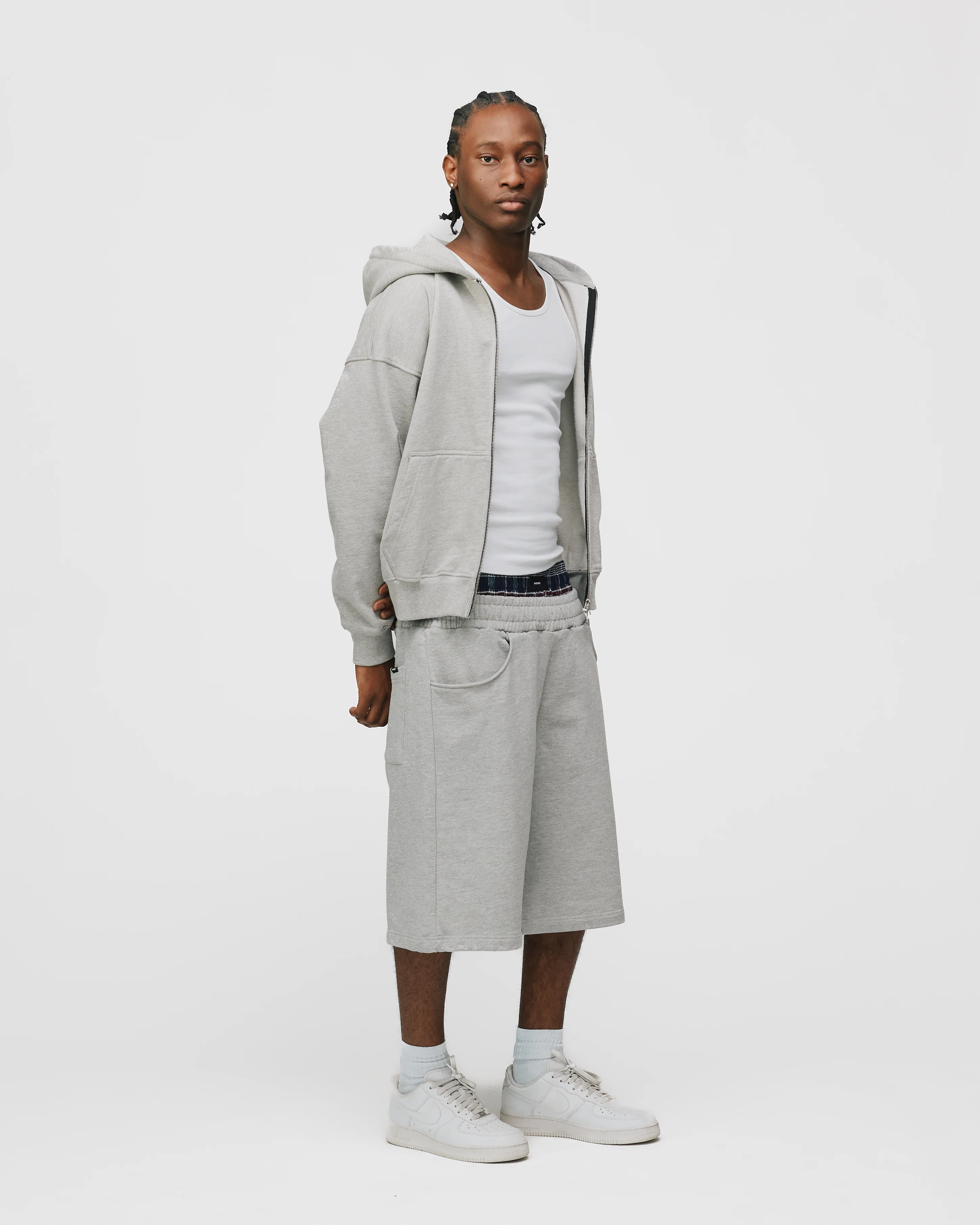Boxer Sweatshorts - Grey - Image 5