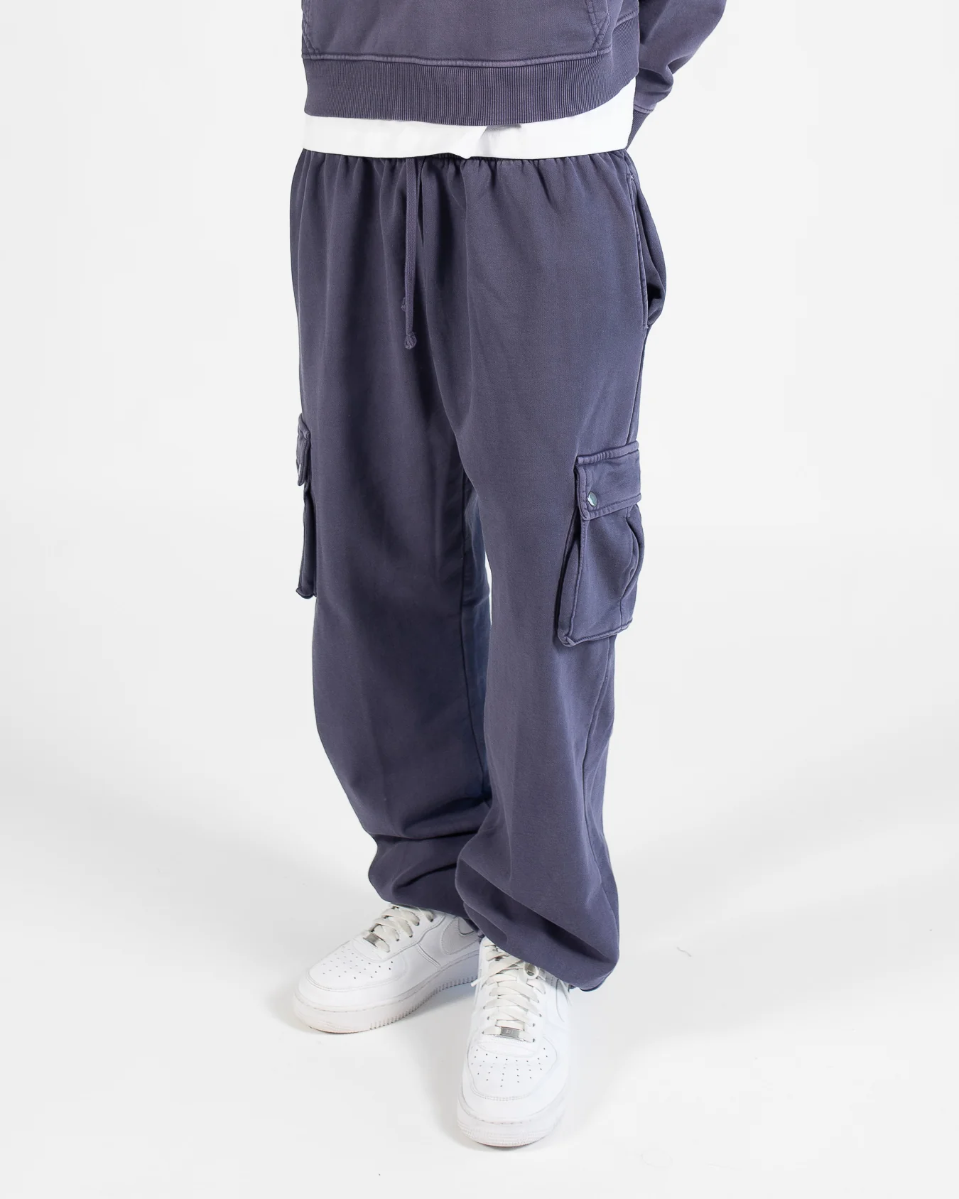 Baggy Cargo Sweatpants - Vintage Midnight - Image 3
