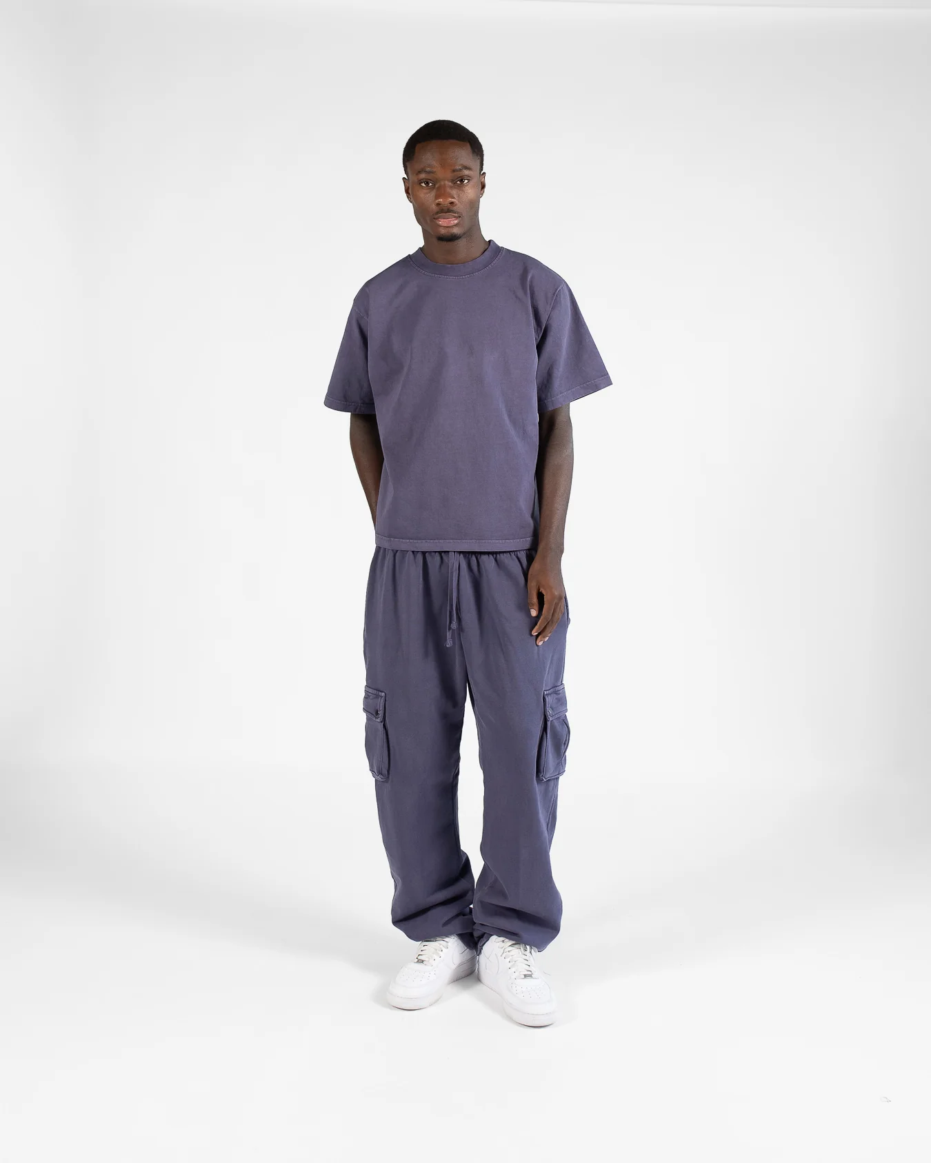 Baggy Cargo Sweatpants - Vintage Midnight - Image 5