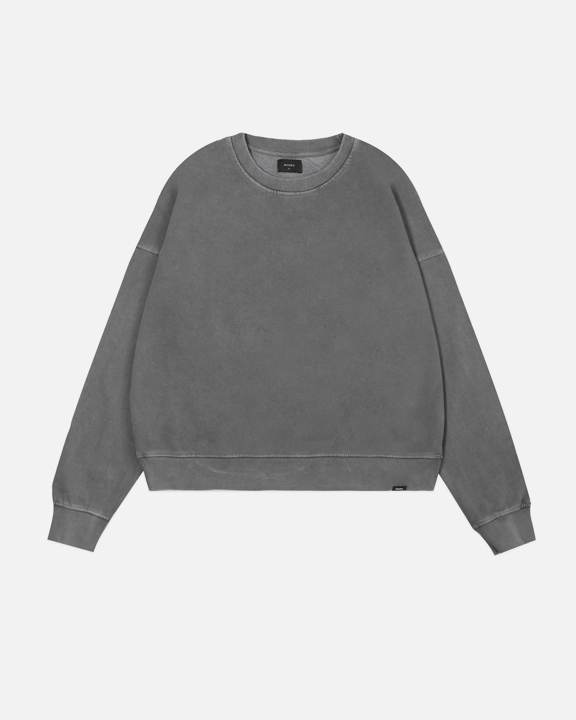 Cropped Crewneck - Vintage Grey