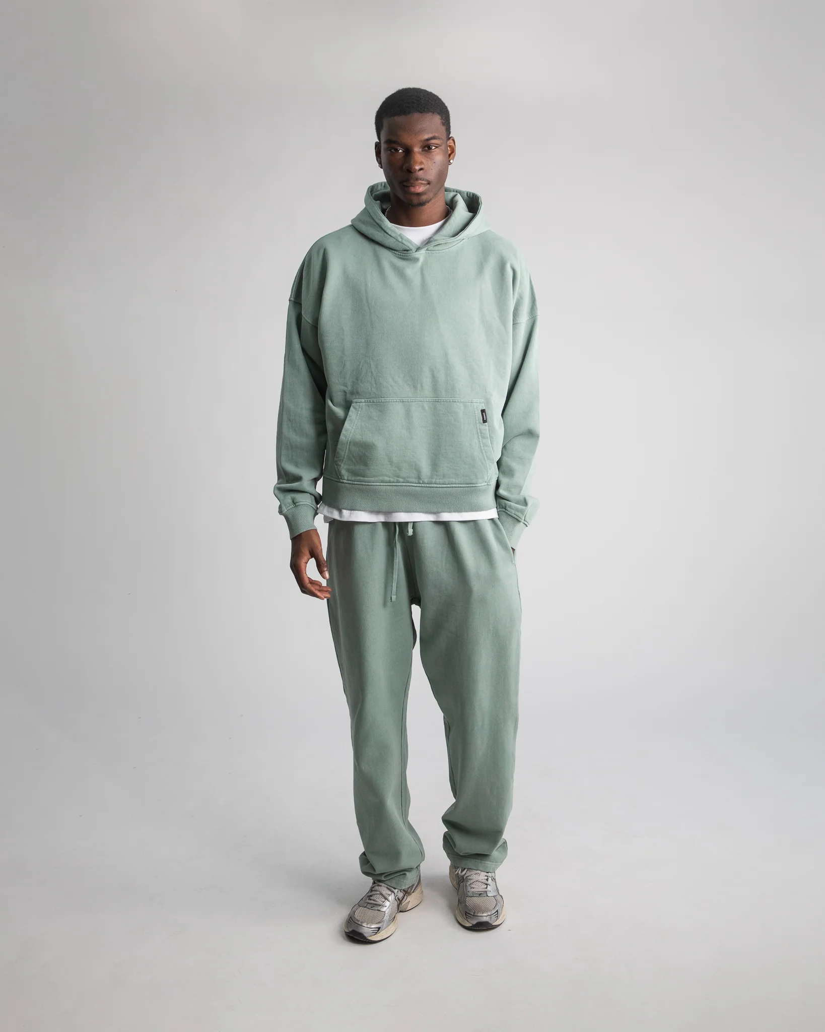 Cropped Hoodie - Vintage Sage - Image 2
