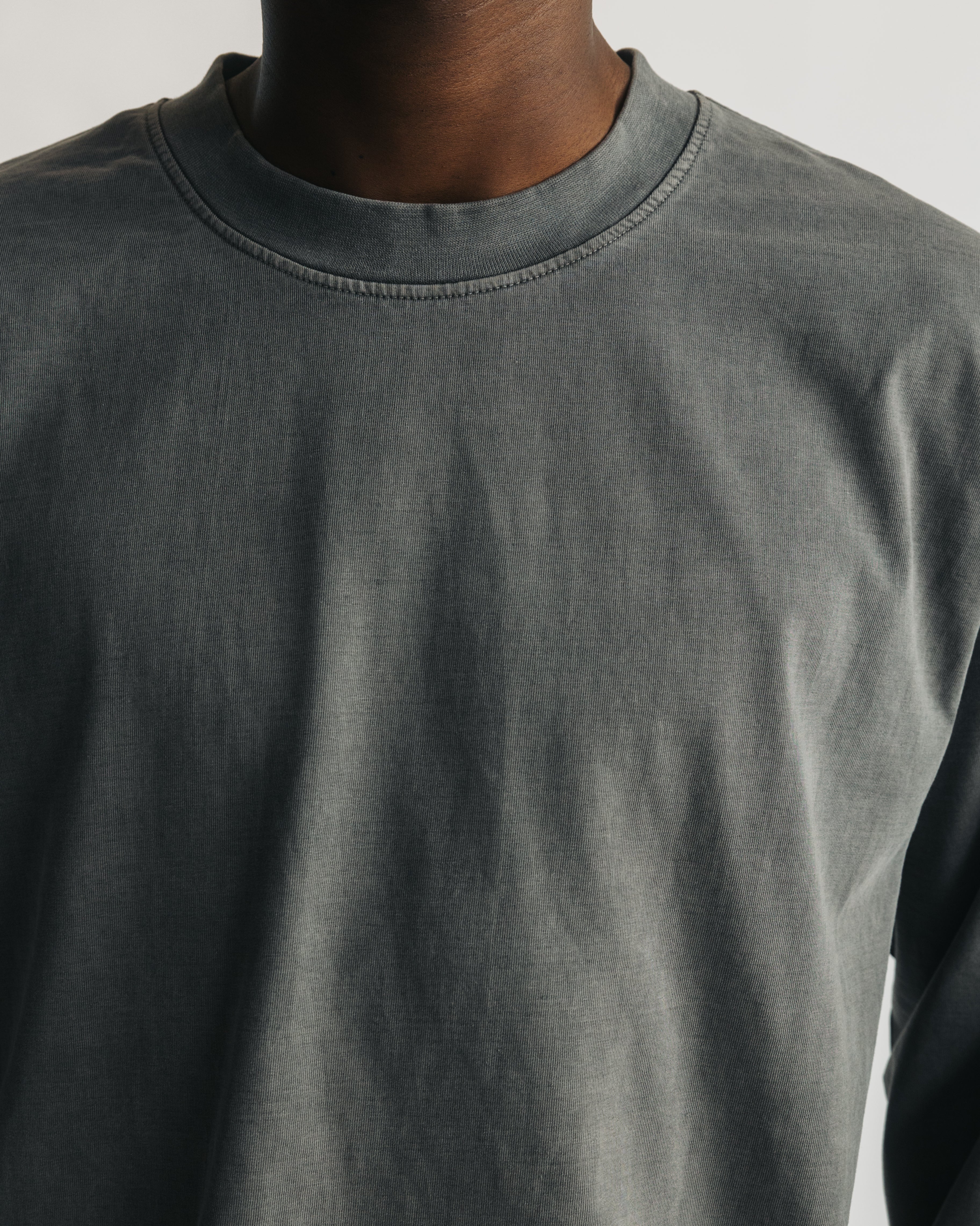 Cropped Long Sleeve - Vintage Grey - Image 3