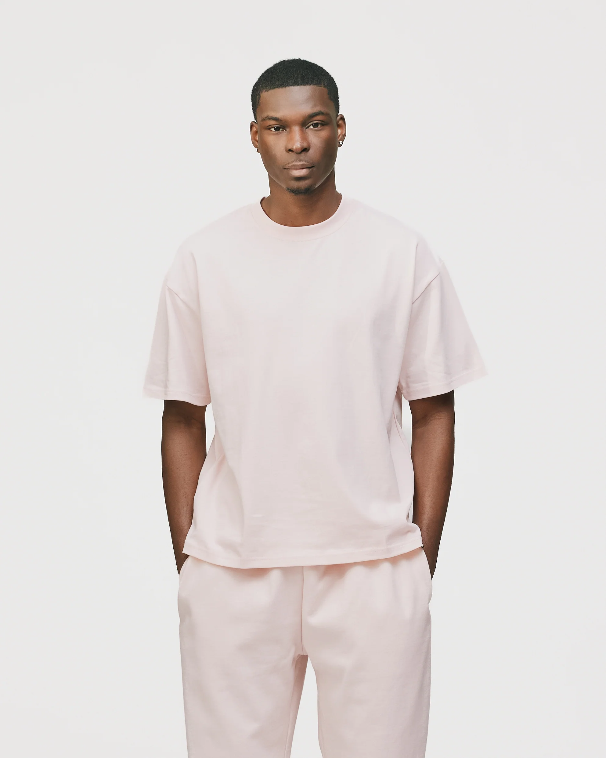 Cropped T-Shirt - Blush - Image 3