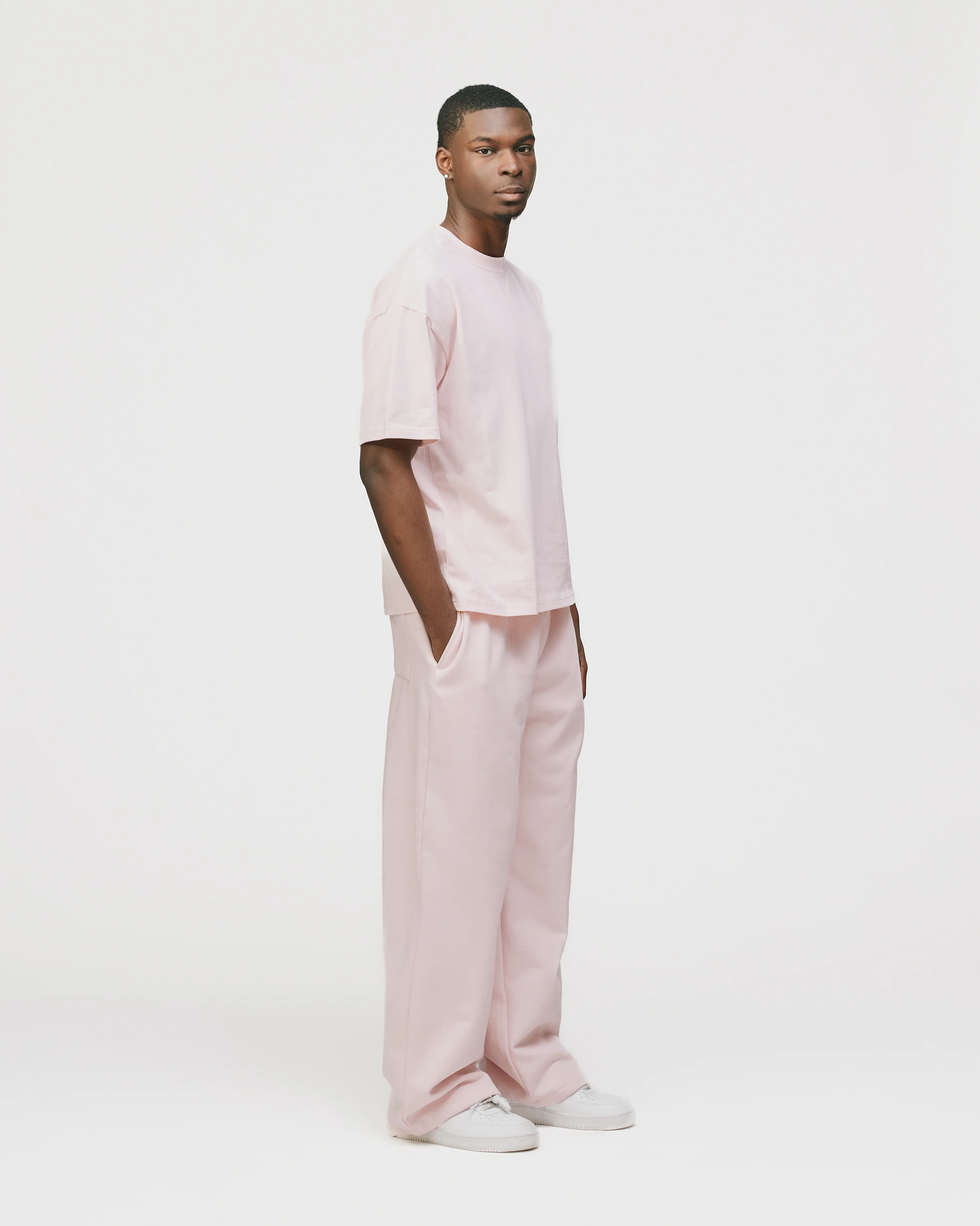 Cropped T-Shirt - Blush - Image 5