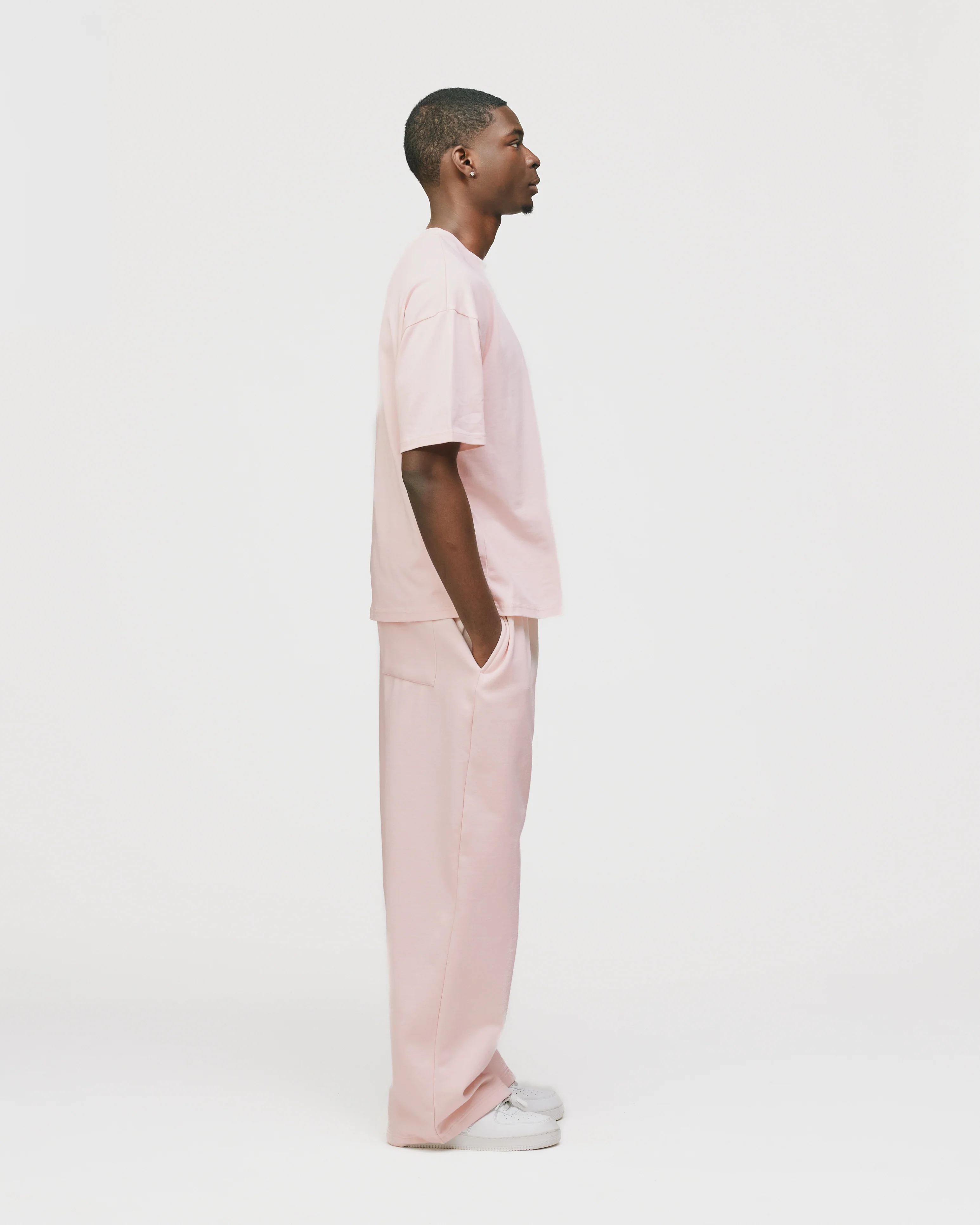 Cropped T-Shirt - Blush - Image 6