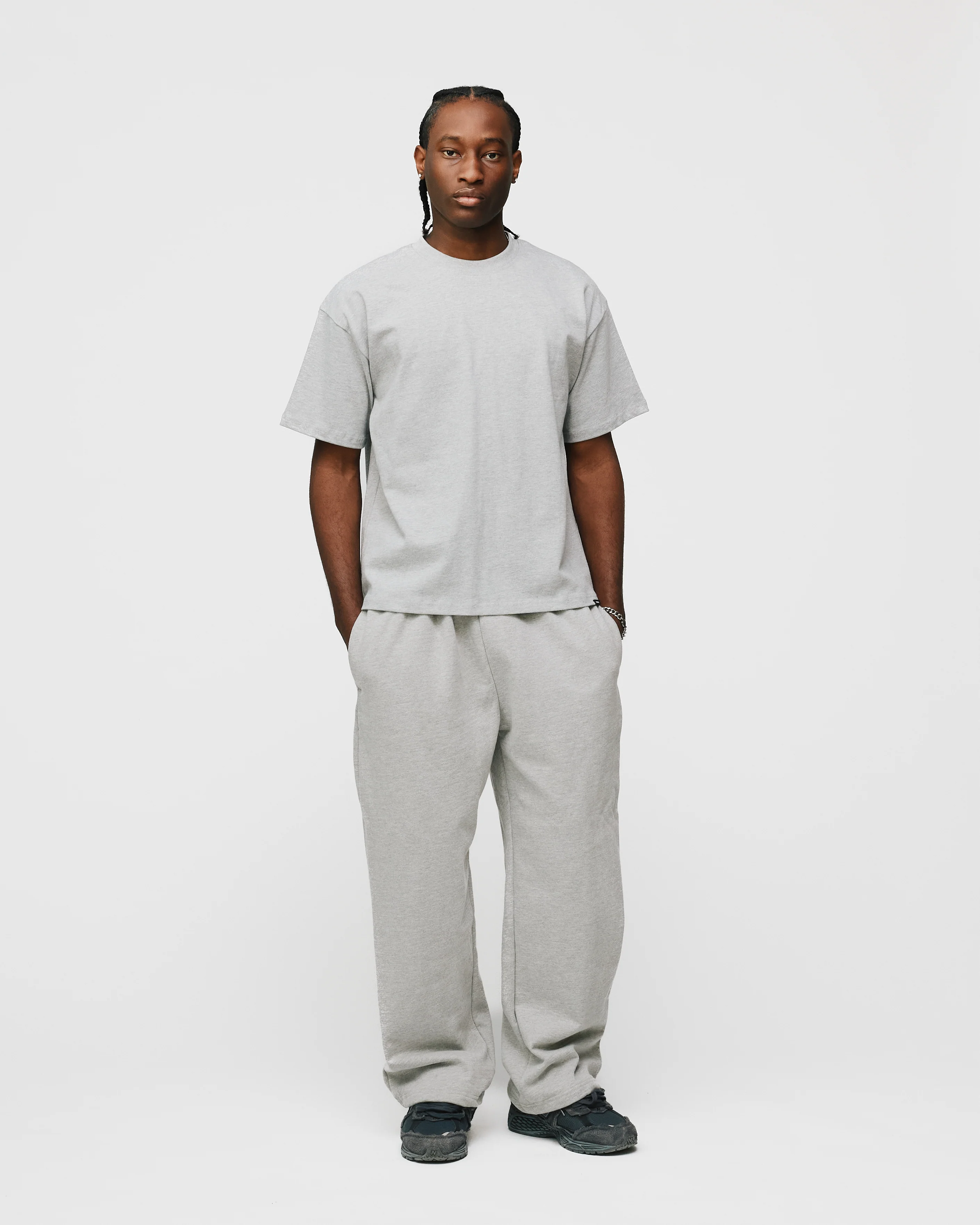 Cropped T-Shirt - Grey - Image 4
