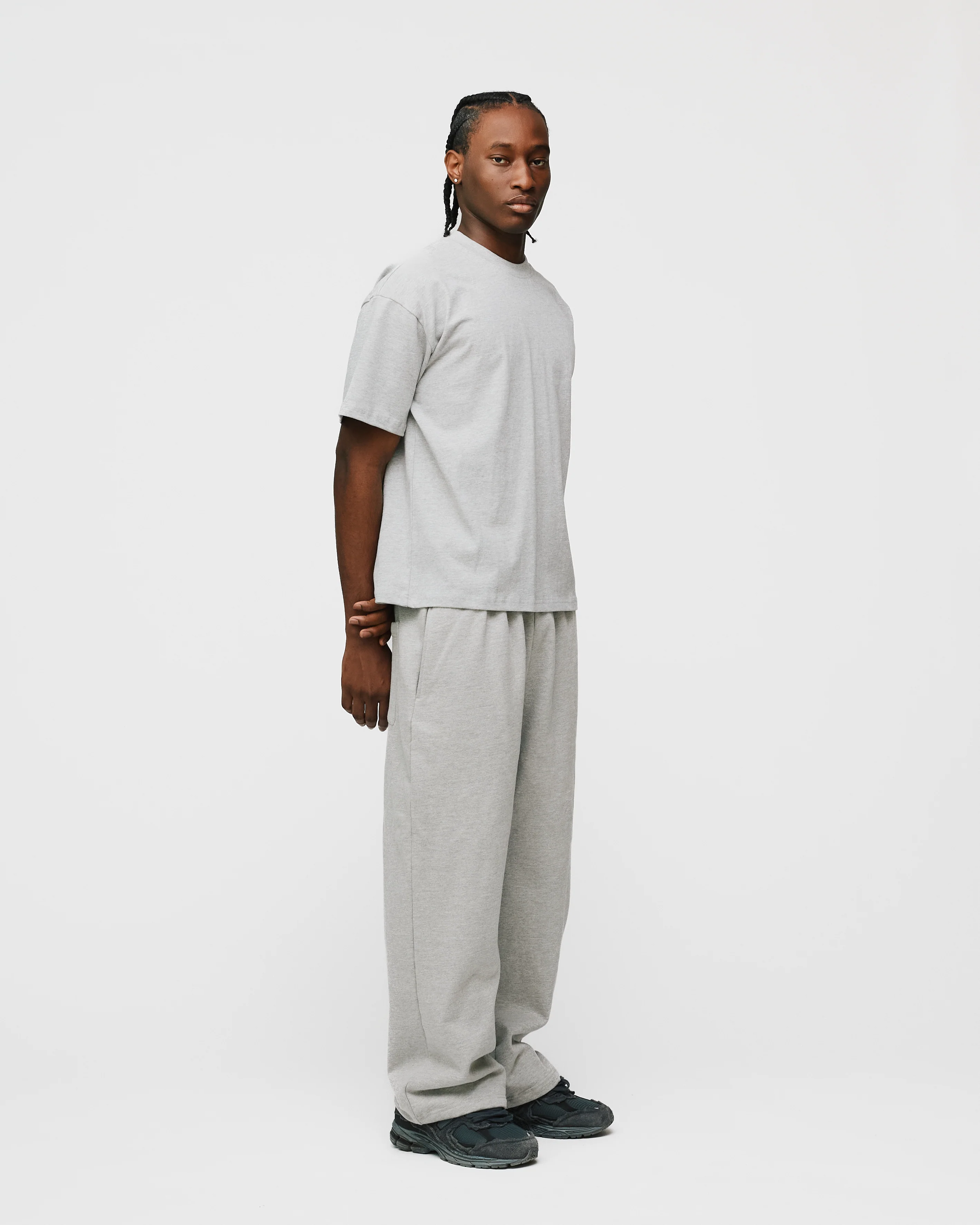 Cropped T-Shirt - Grey - Image 5