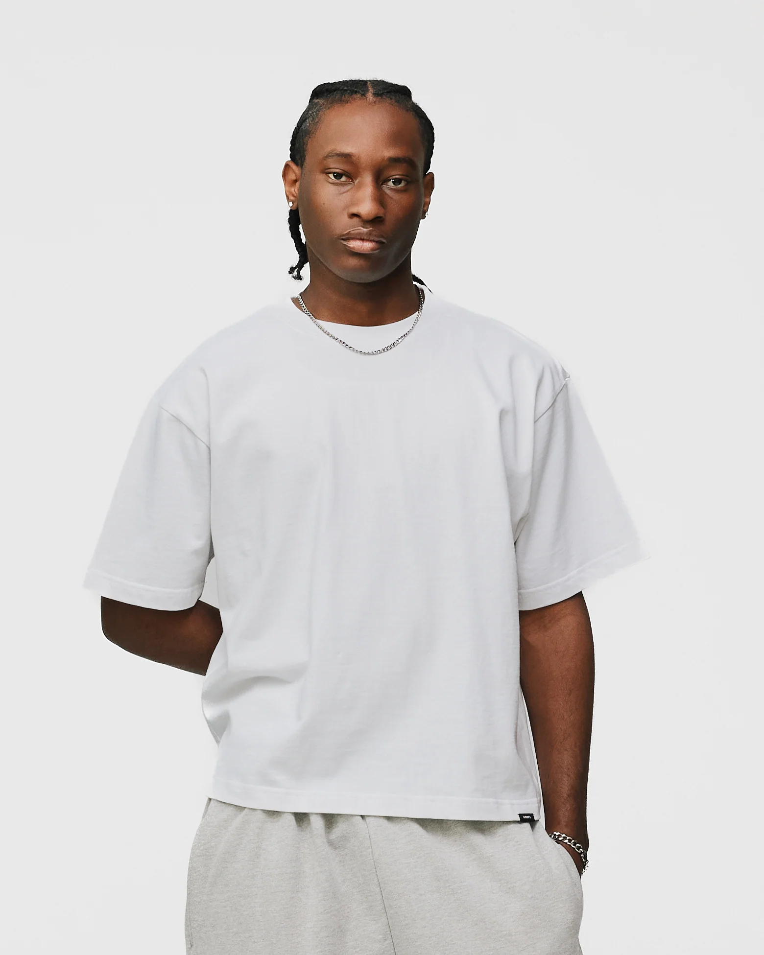 Cropped T-Shirt - White - Image 3