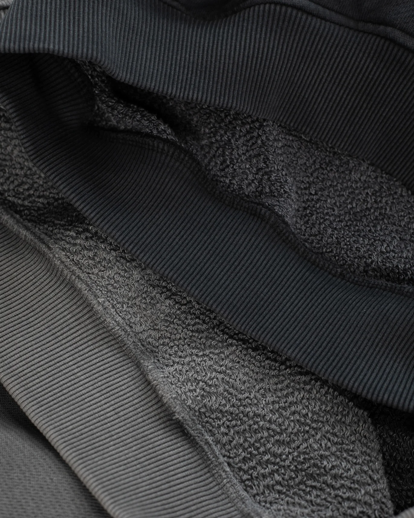 Diagonal Weave Hoodie - Vintage Grey - Image 4
