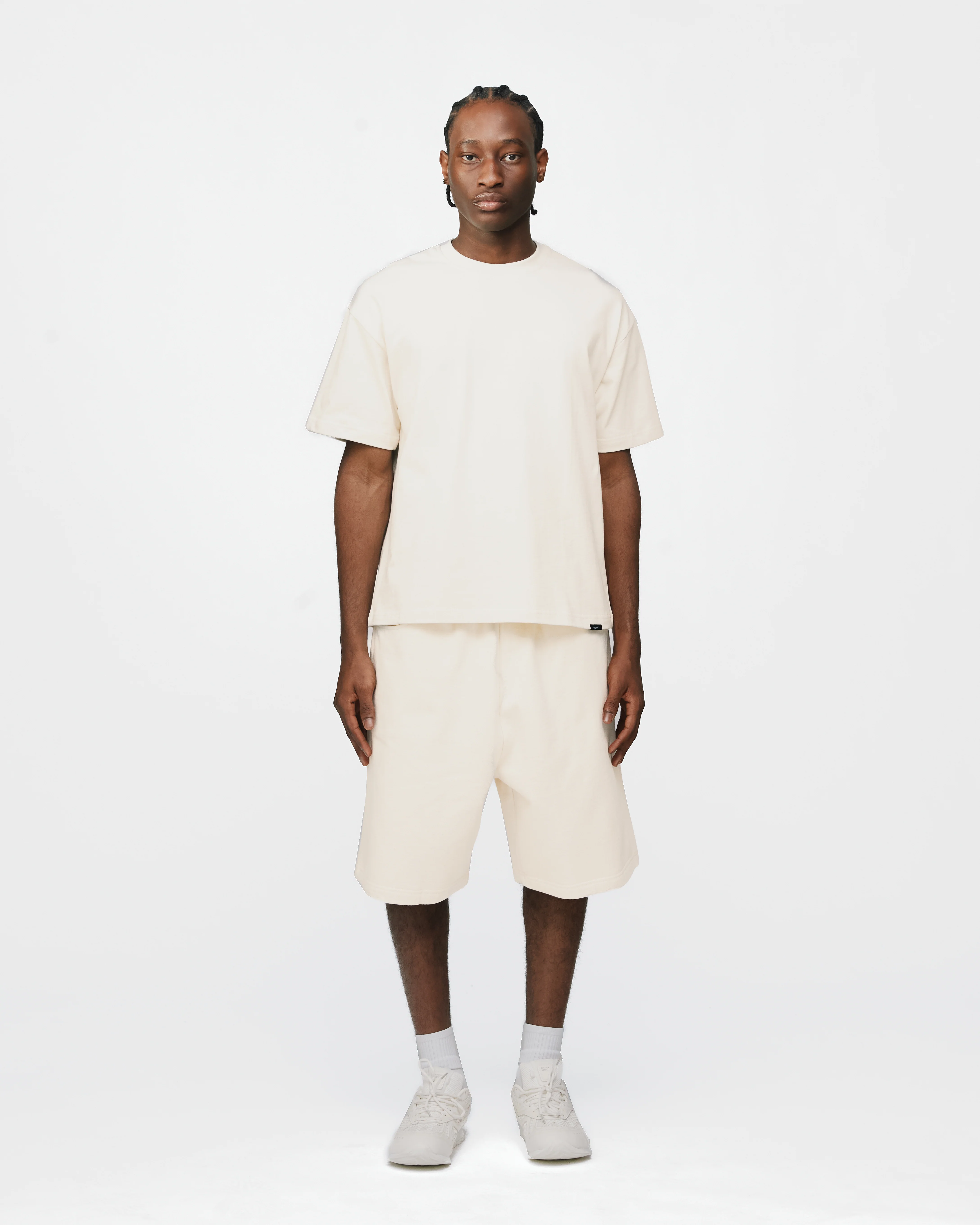 Drop Shoulder T-Shirt - Oyster - Image 2