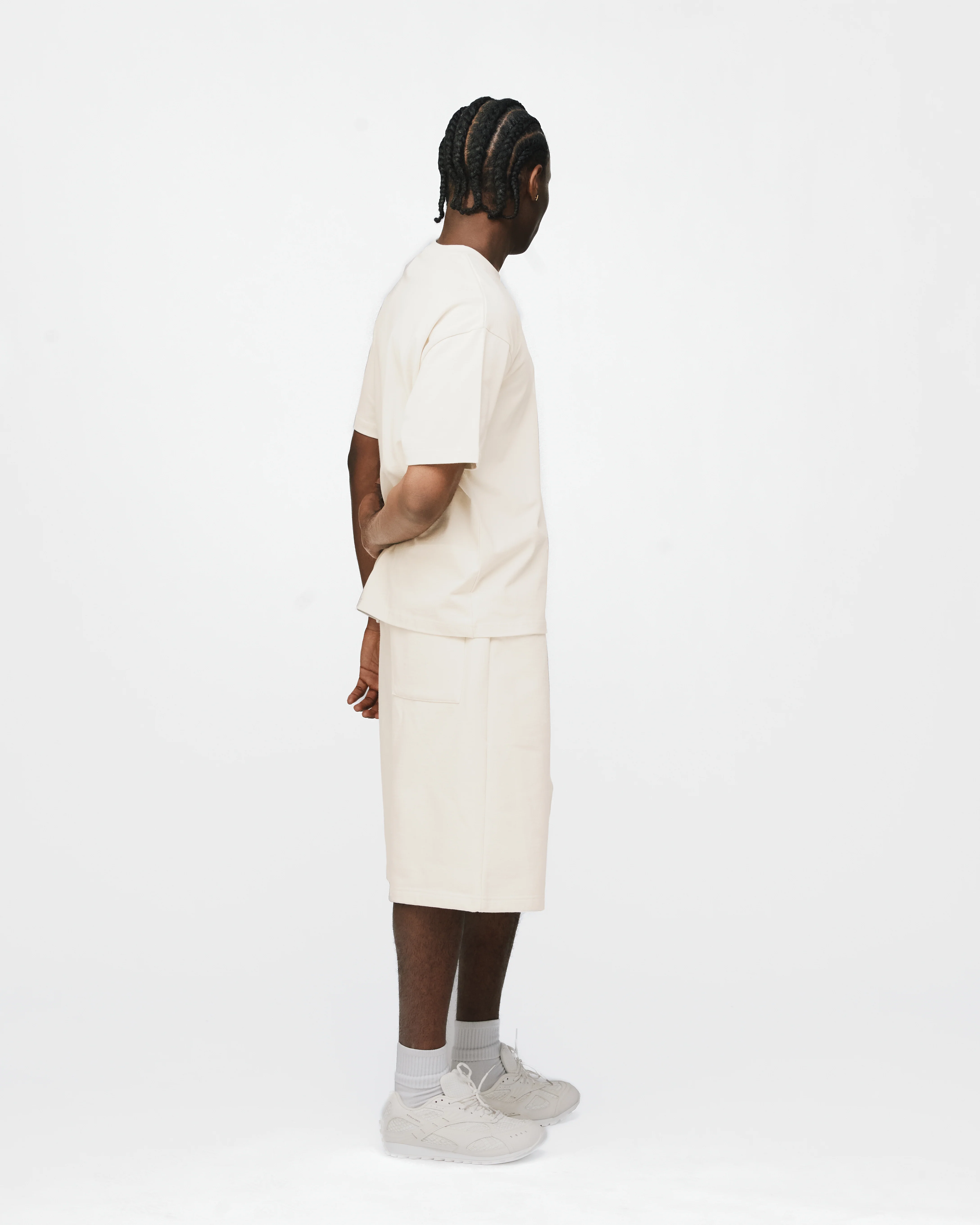 Drop Shoulder T-Shirt - Oyster - Image 6