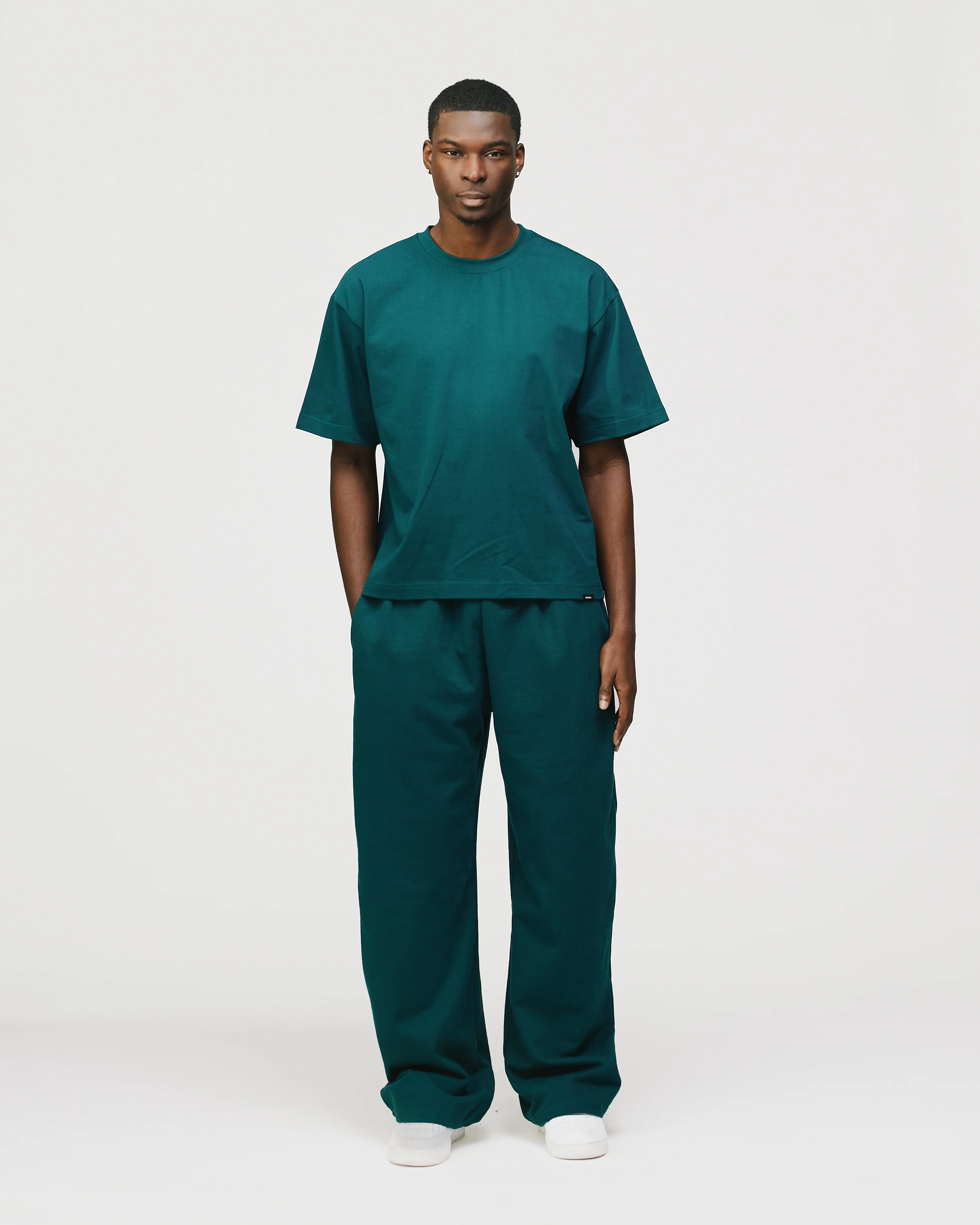 Drop Shoulder T-Shirt - Teal - Image 4