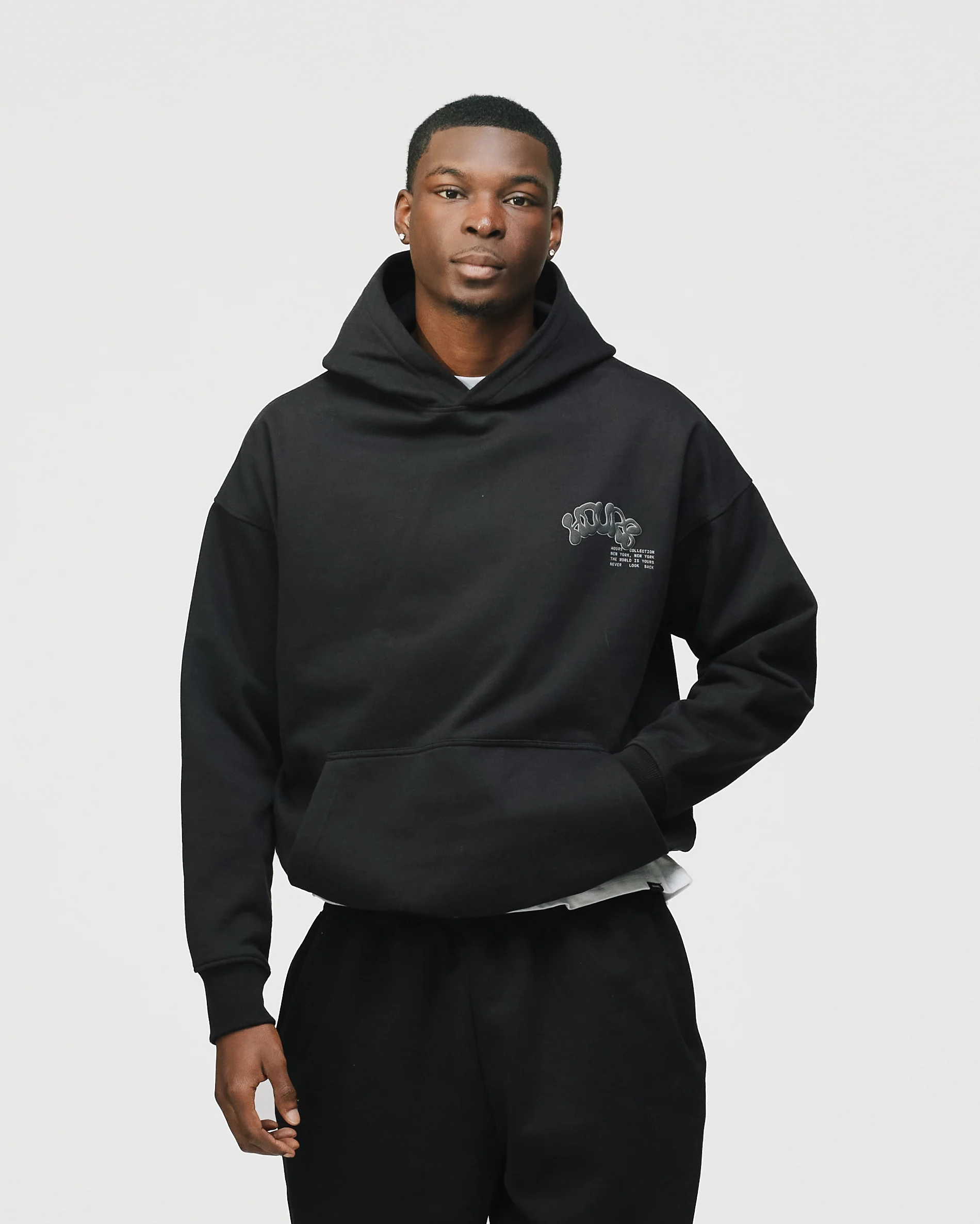 Graffiti Hoodie - Black - Image 3