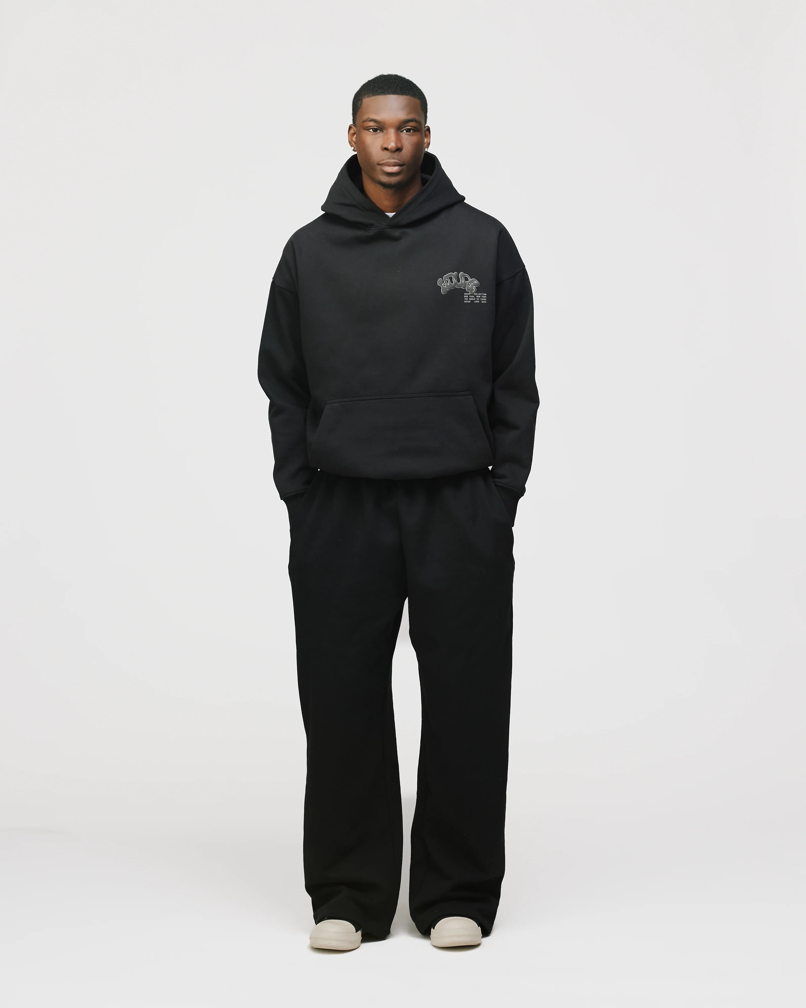 Graffiti Hoodie - Black - Image 5