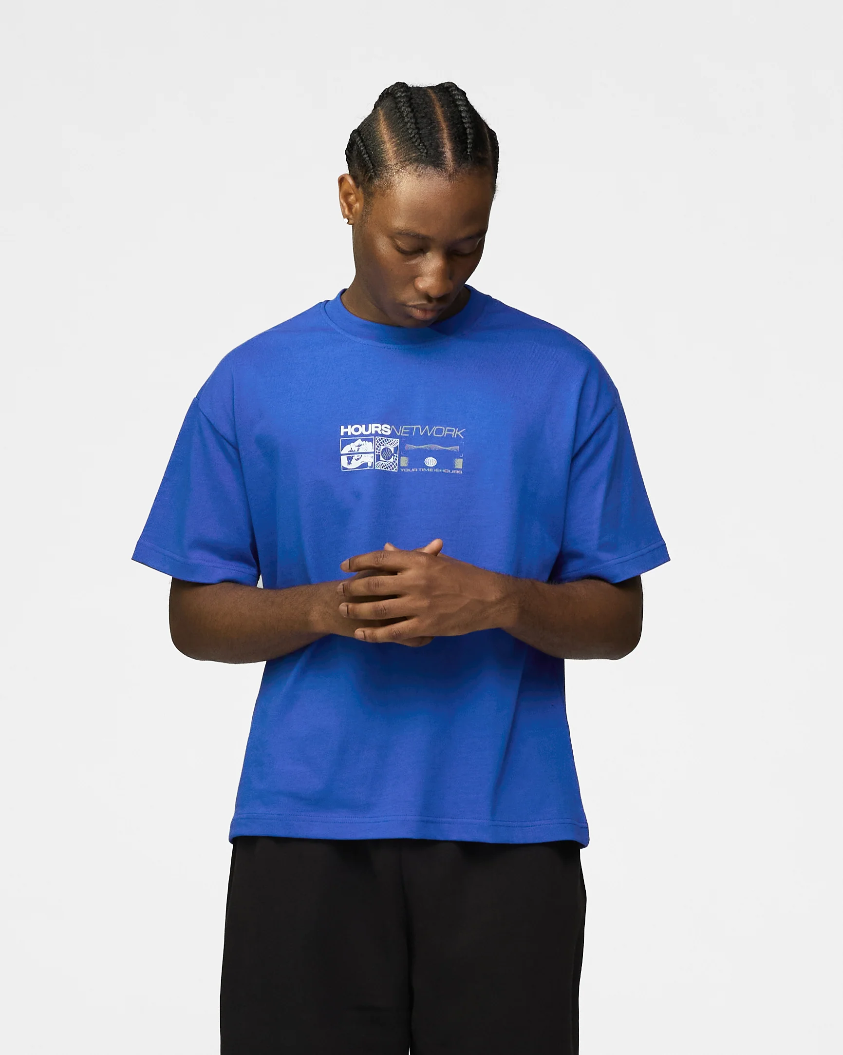 Hours Network T-Shirt - Royal Blue - Image 3