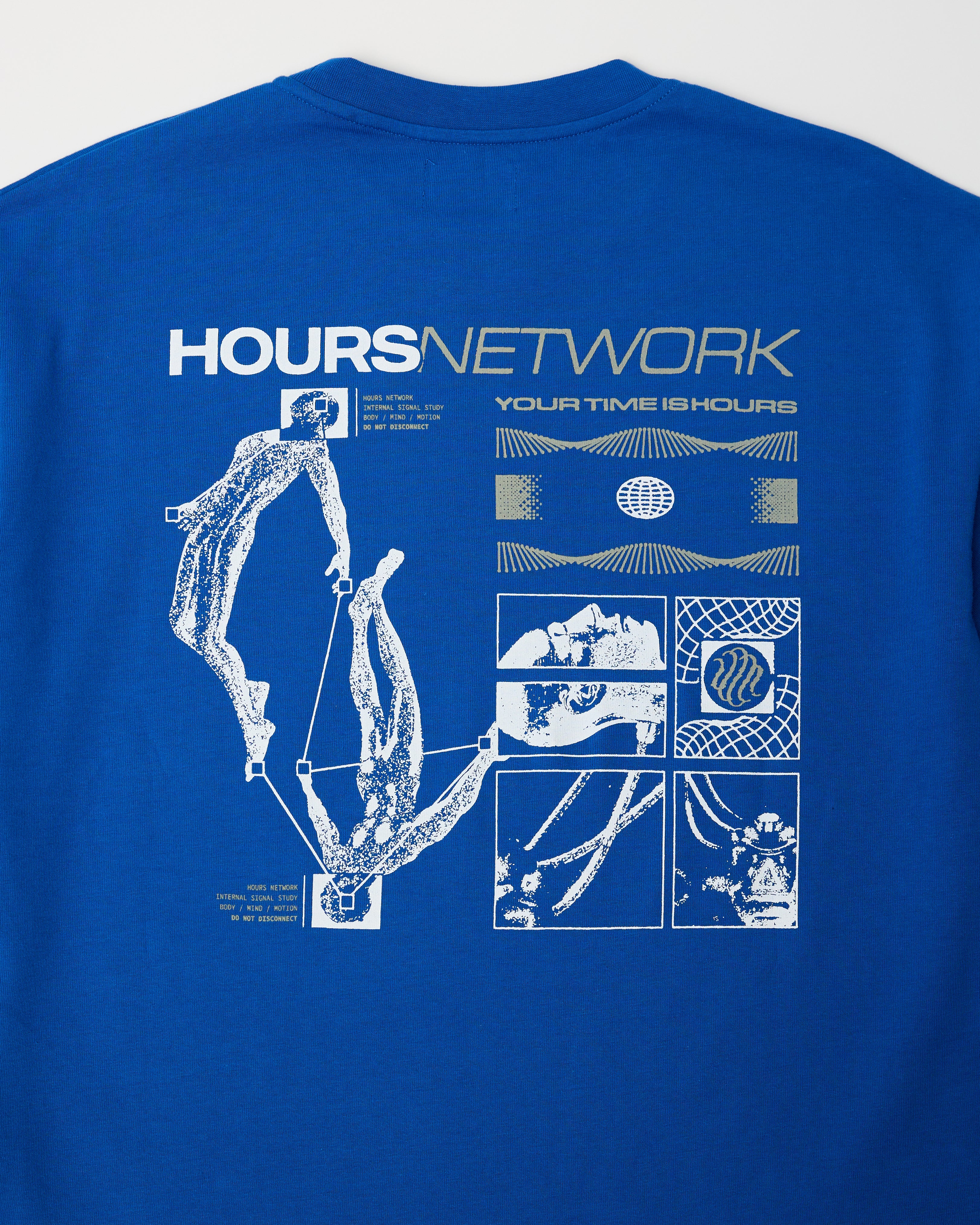 Hours Network T-Shirt - Royal Blue - Image 9