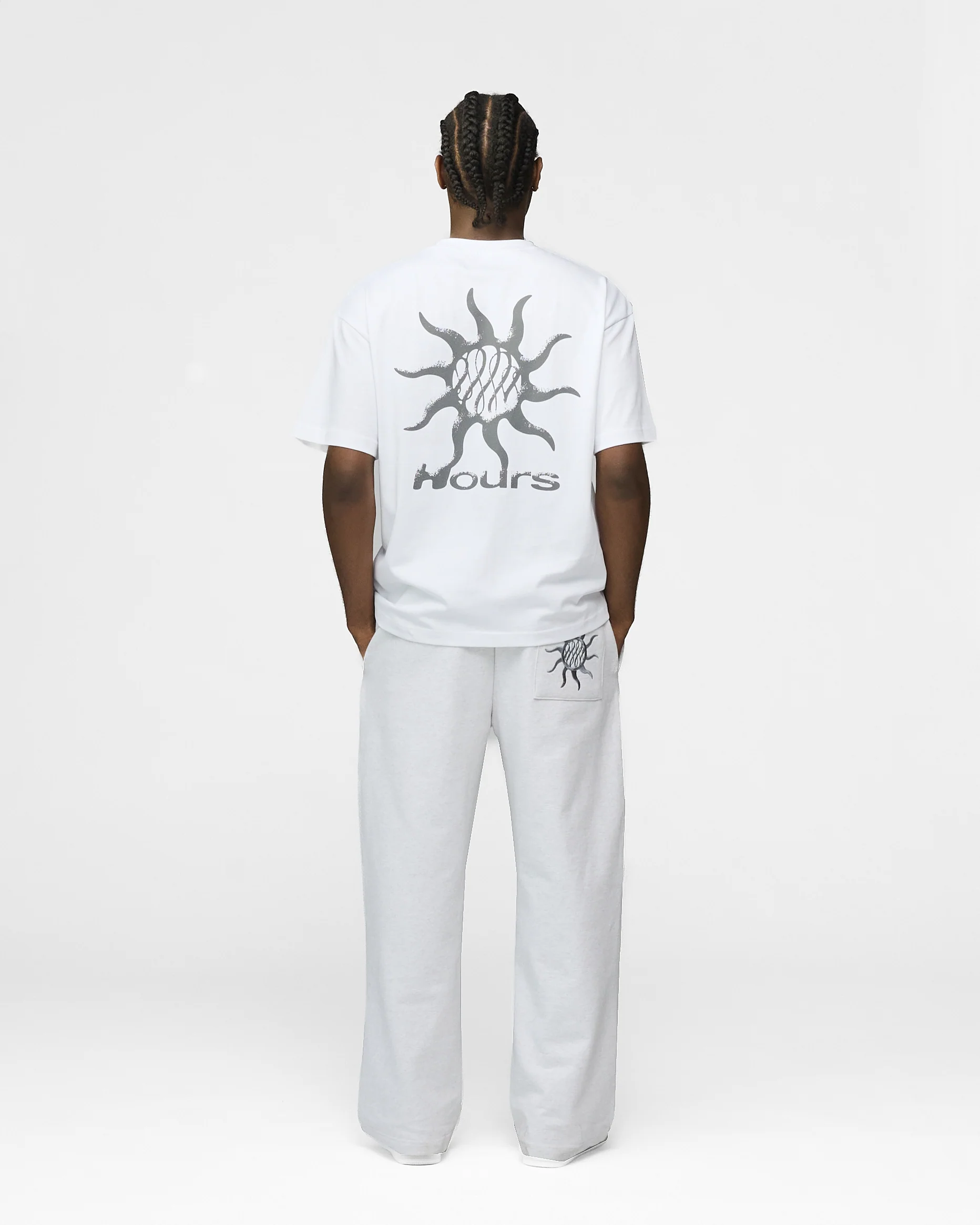 Infinity Sun Baggy Sweatpants - Ash - Image 7