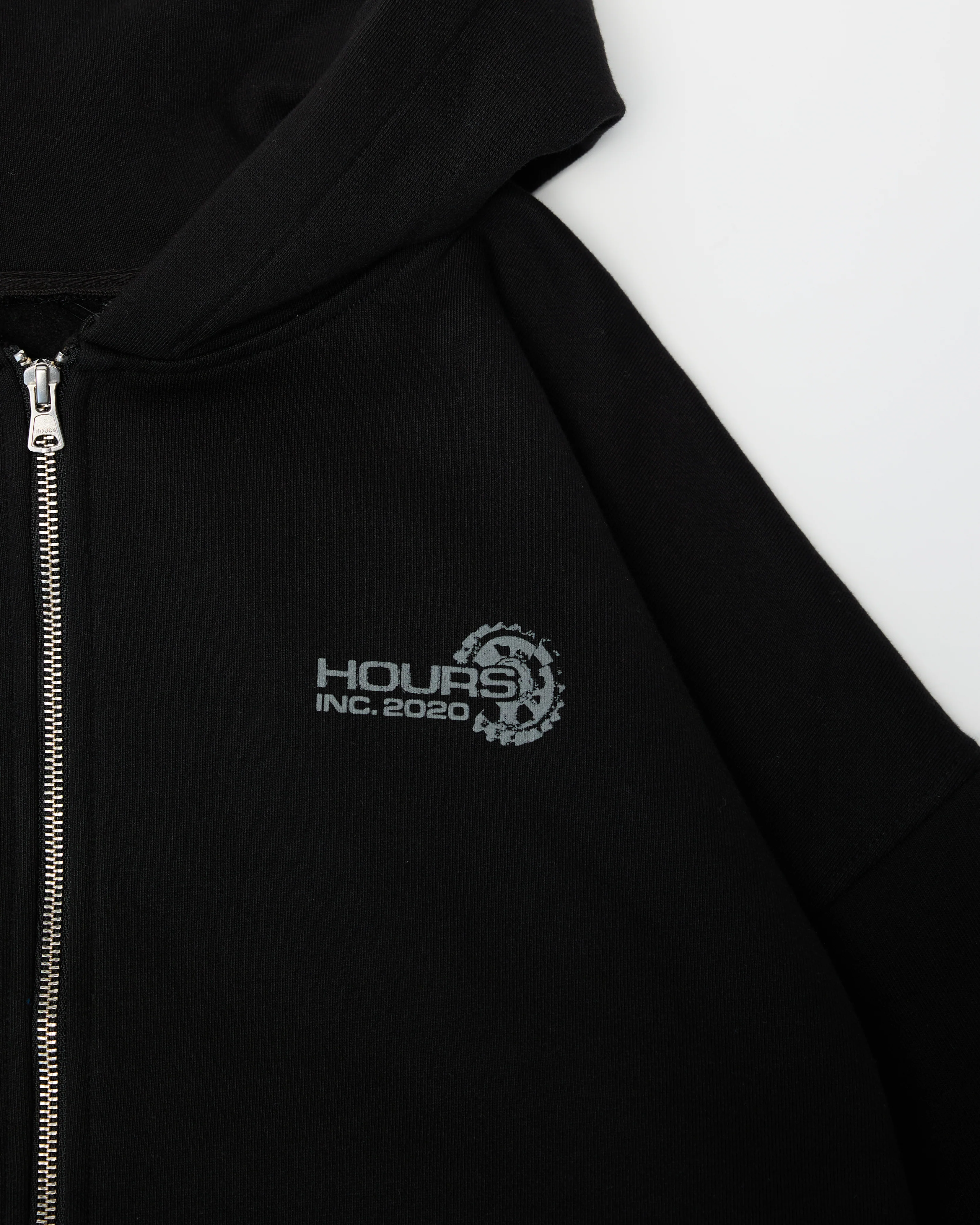 Machine Zip Hoodie - Black - Image 8