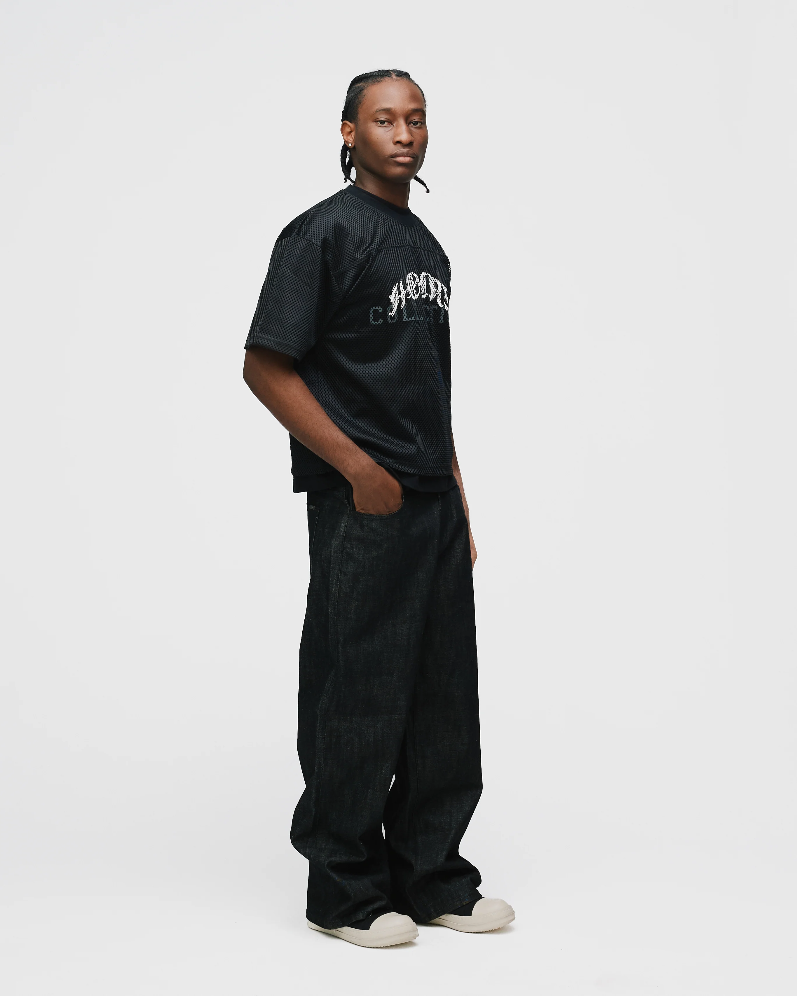 Mesh Jersey - Black - Image 5