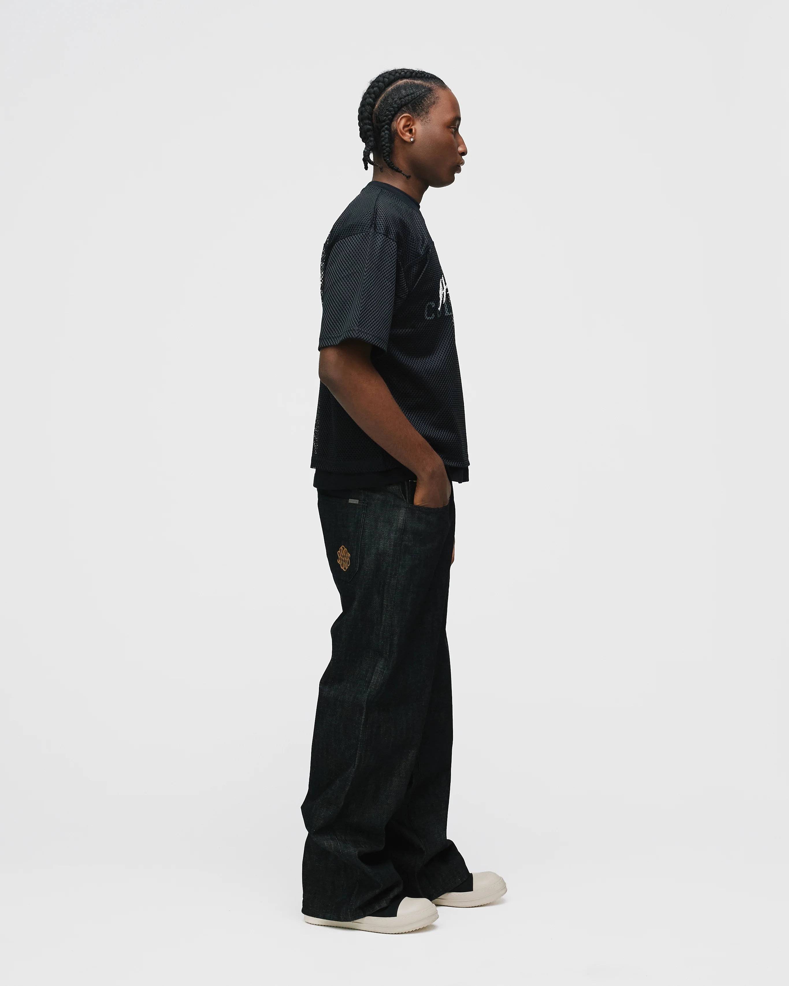 Mesh Jersey - Black - Image 6