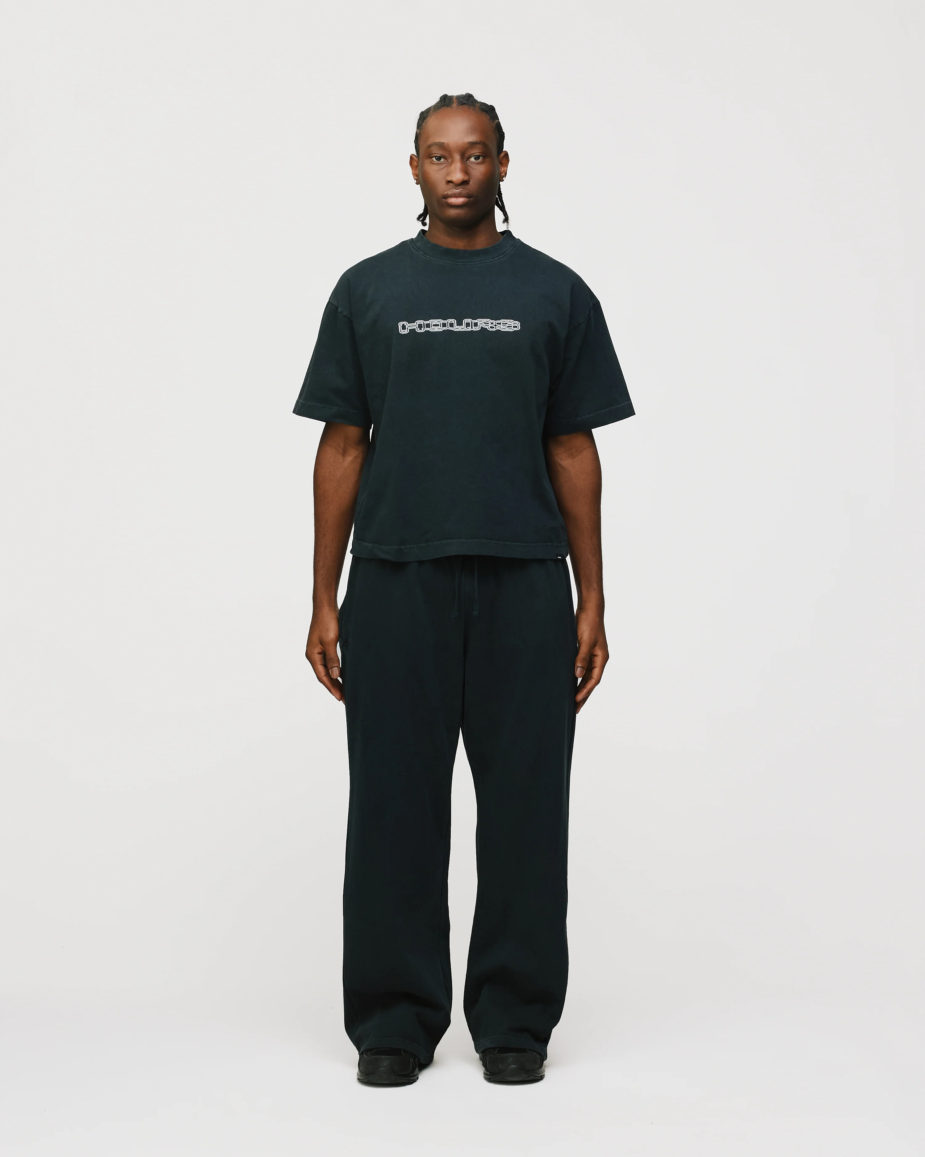 Neural Link Cropped T-Shirt - Vintage Black - Image 4