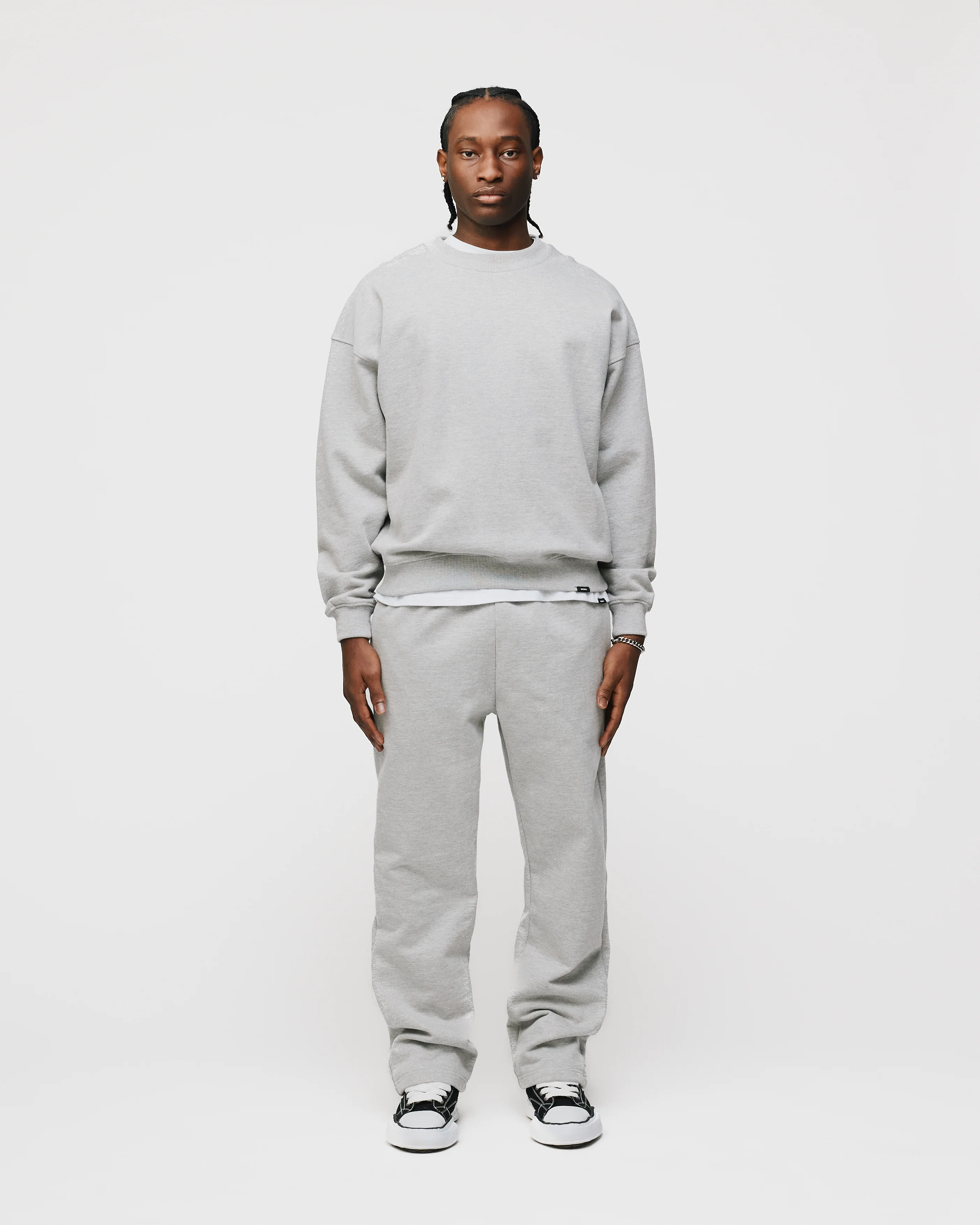 Open Bottom Sweatpants - Grey - Image 2