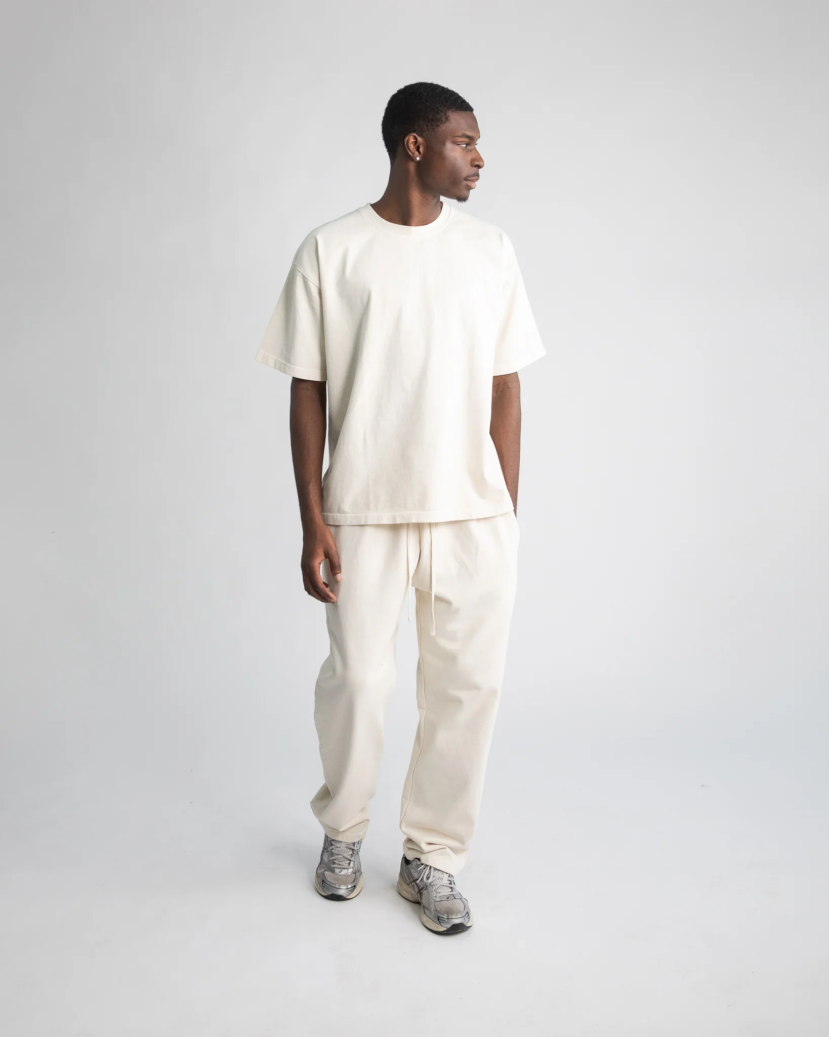Open Bottom Sweatpants - Vintage Bone - Image 4