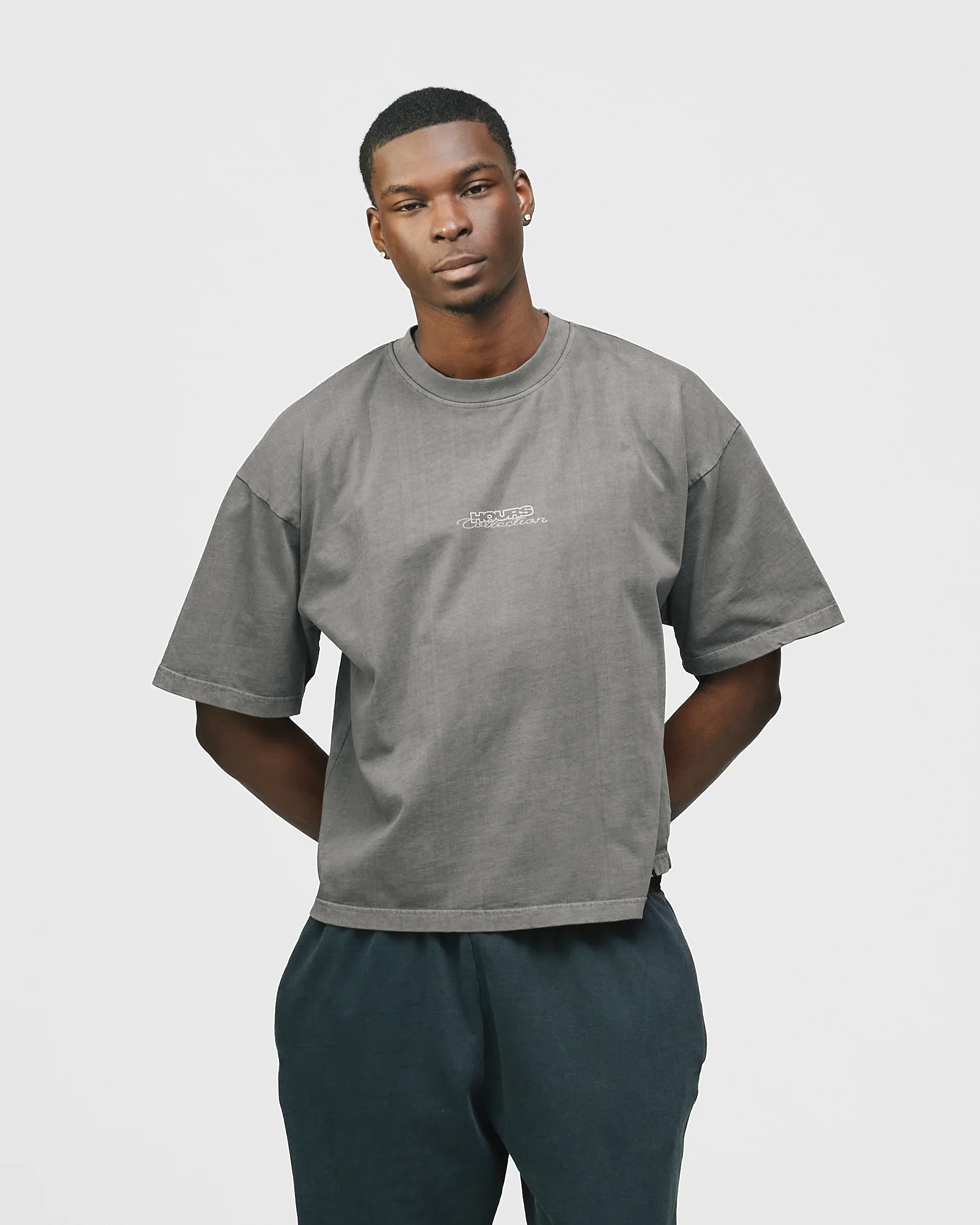 Outlaw Cropped T-Shirt - Vintage Grey - Image 3