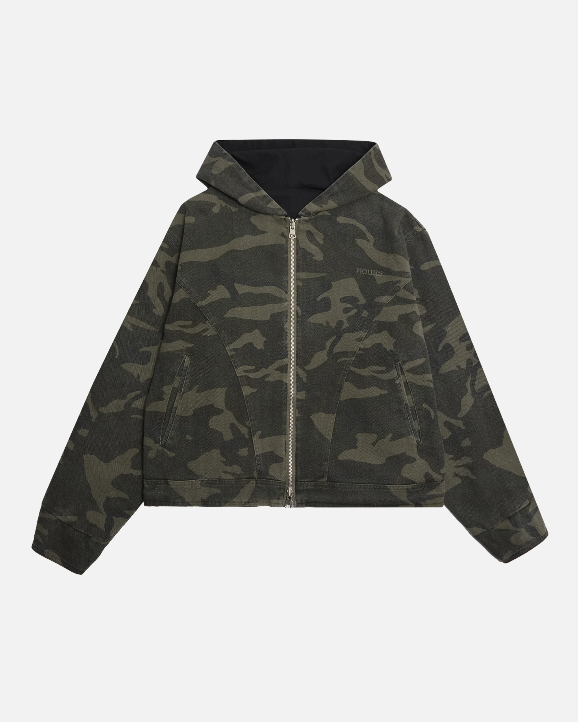 Reversible Hooded Jacket - Camo