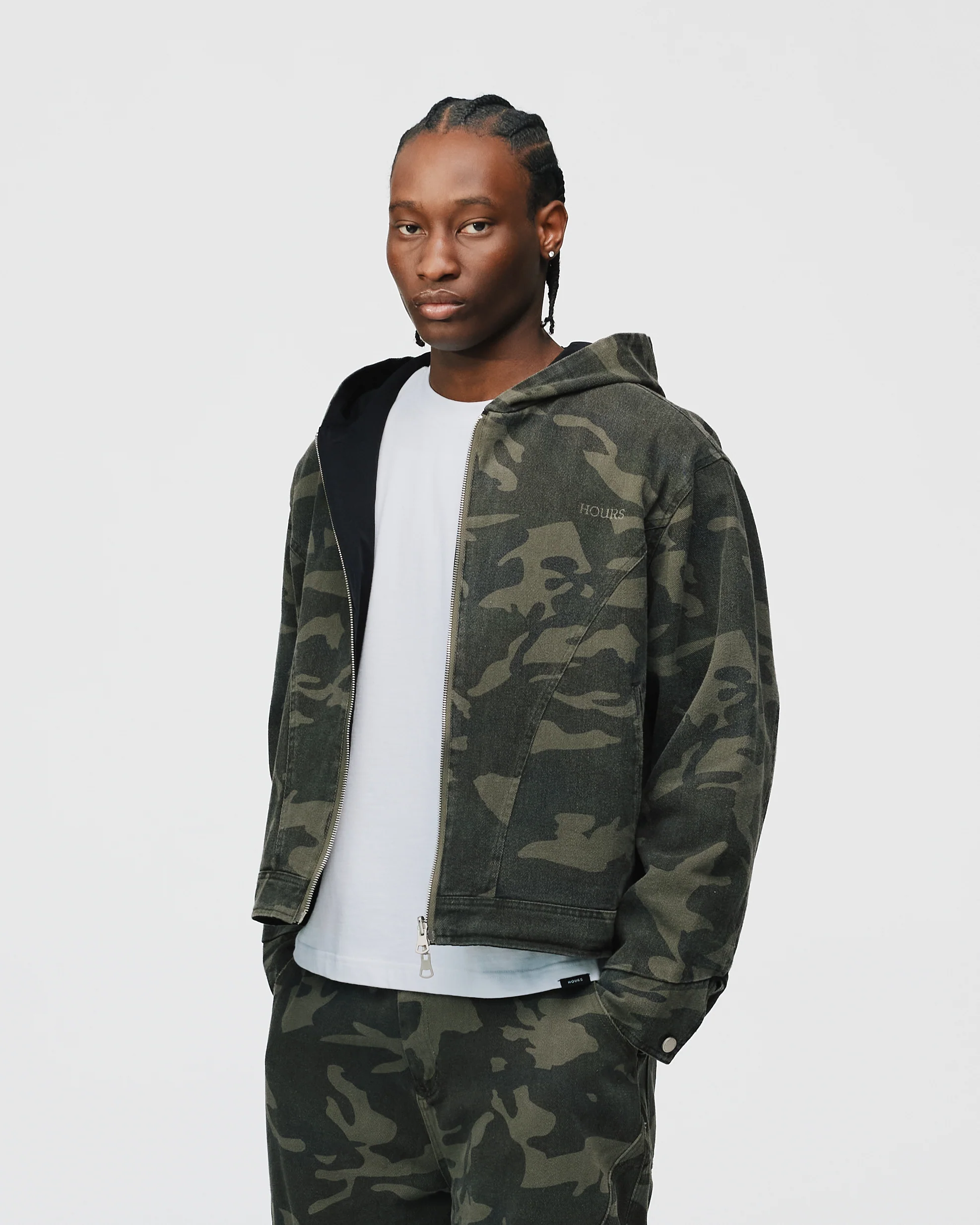 Reversible Hooded Jacket - Camo - Image 3