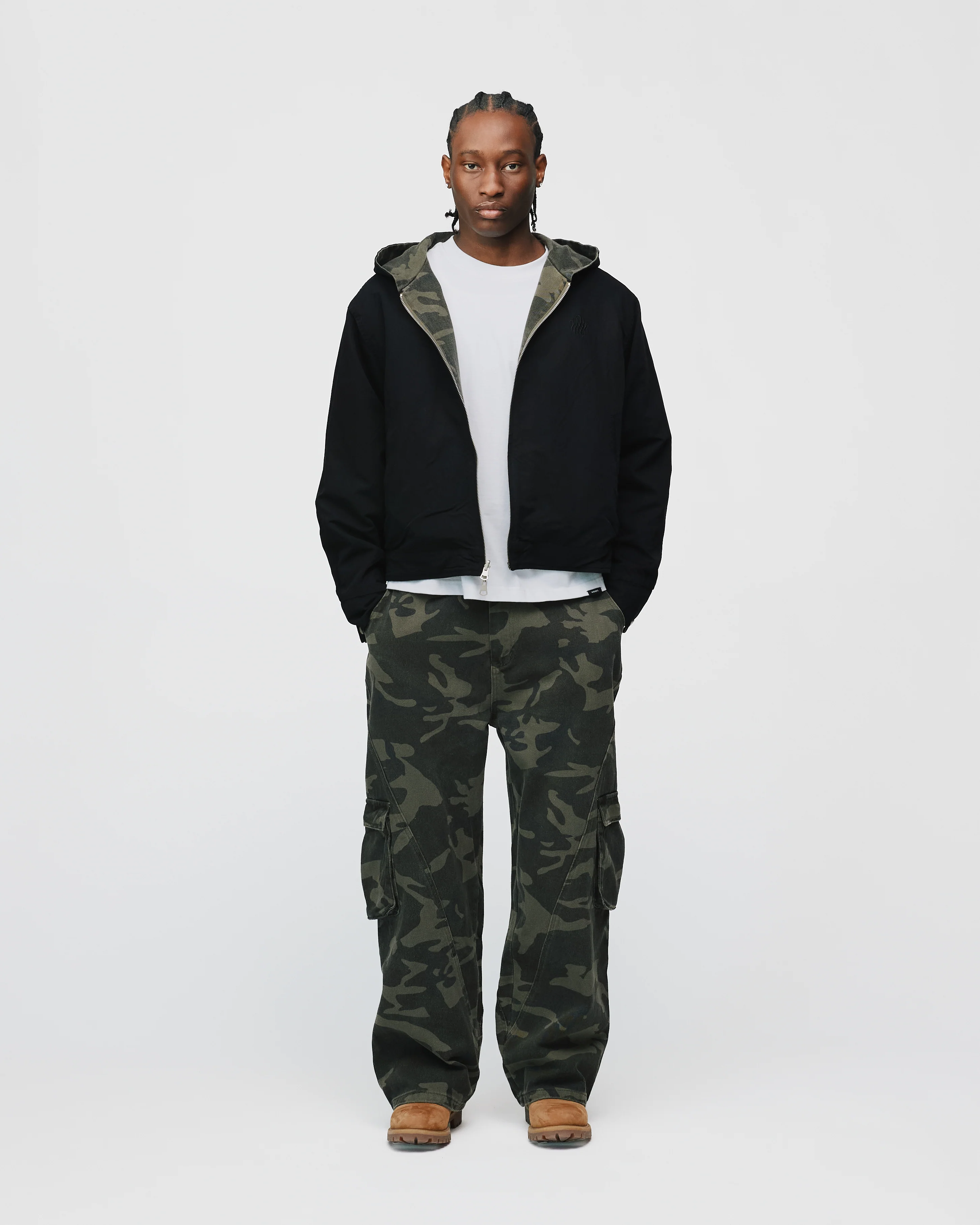Reversible Hooded Jacket - Camo - Image 4