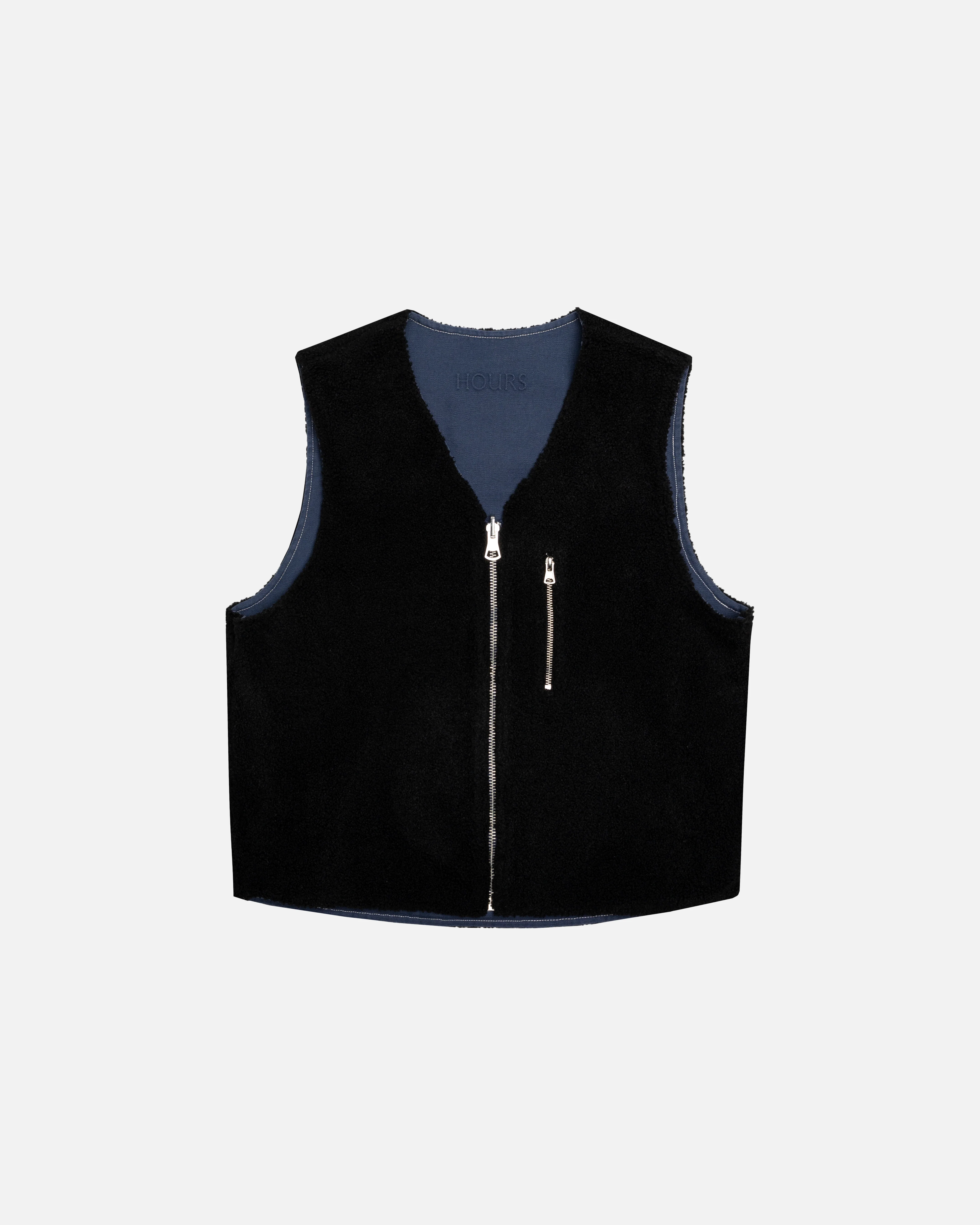 Reversible Workwear Vest - Washed Blue - Image 8