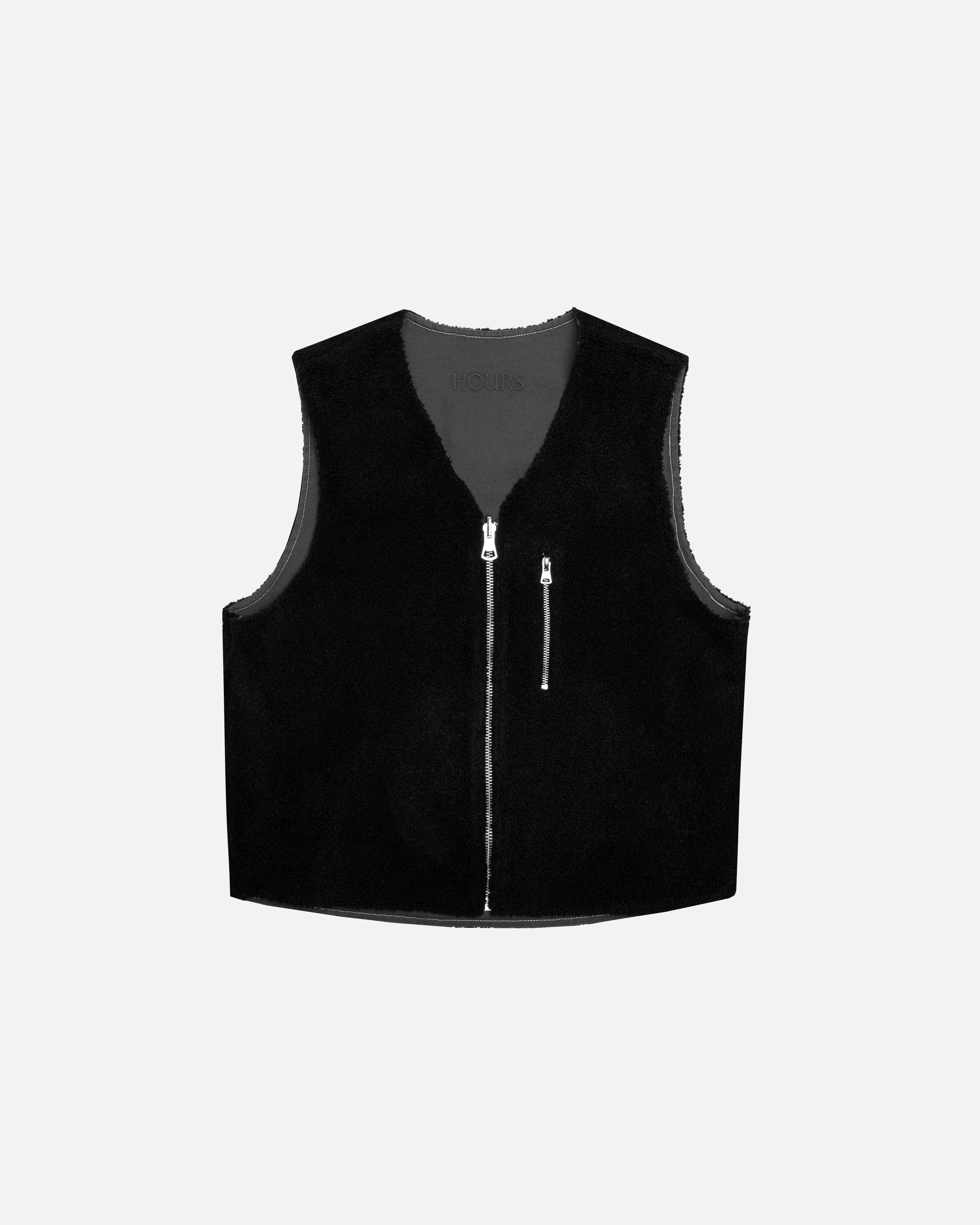 Reversible Workwear Vest - Washed Grey - Image 8