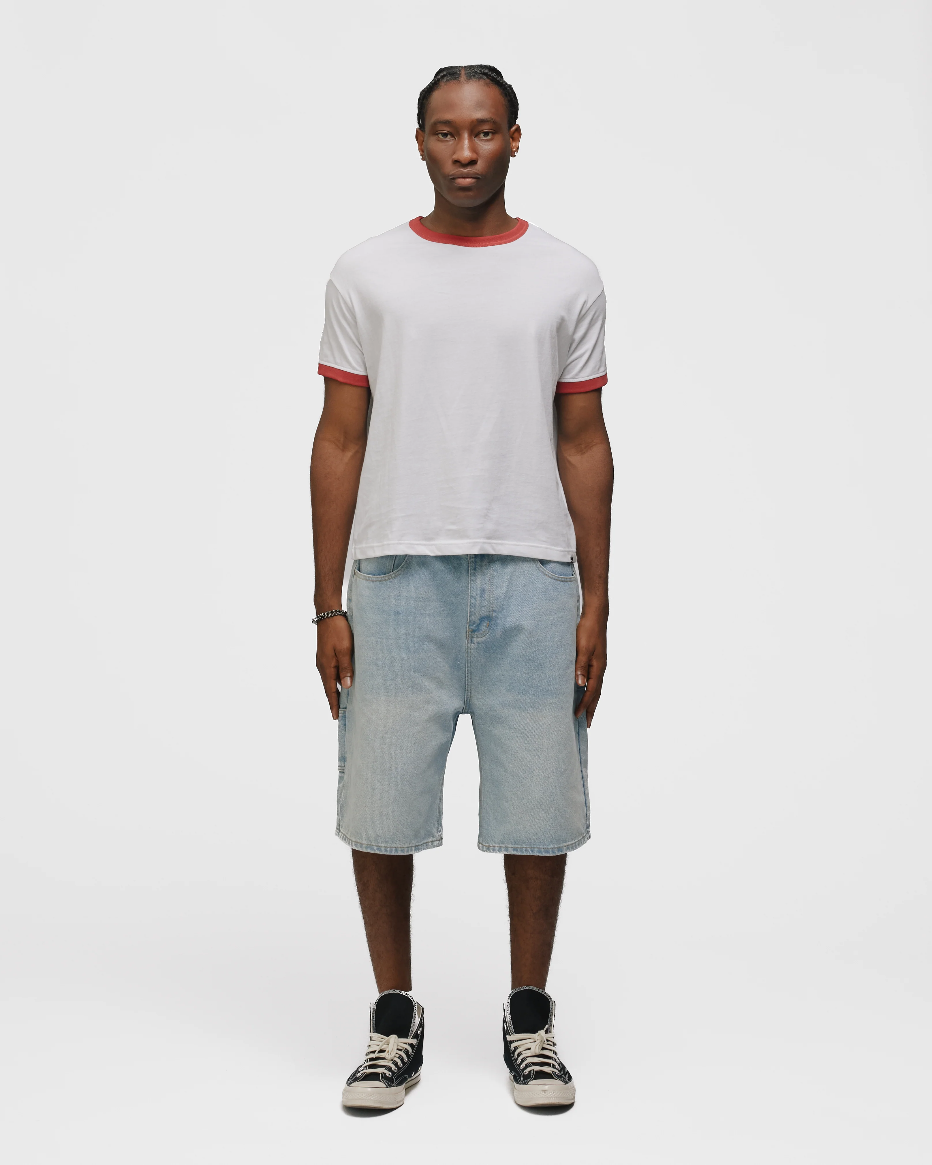 Ringer T-Shirt - Red - Image 2