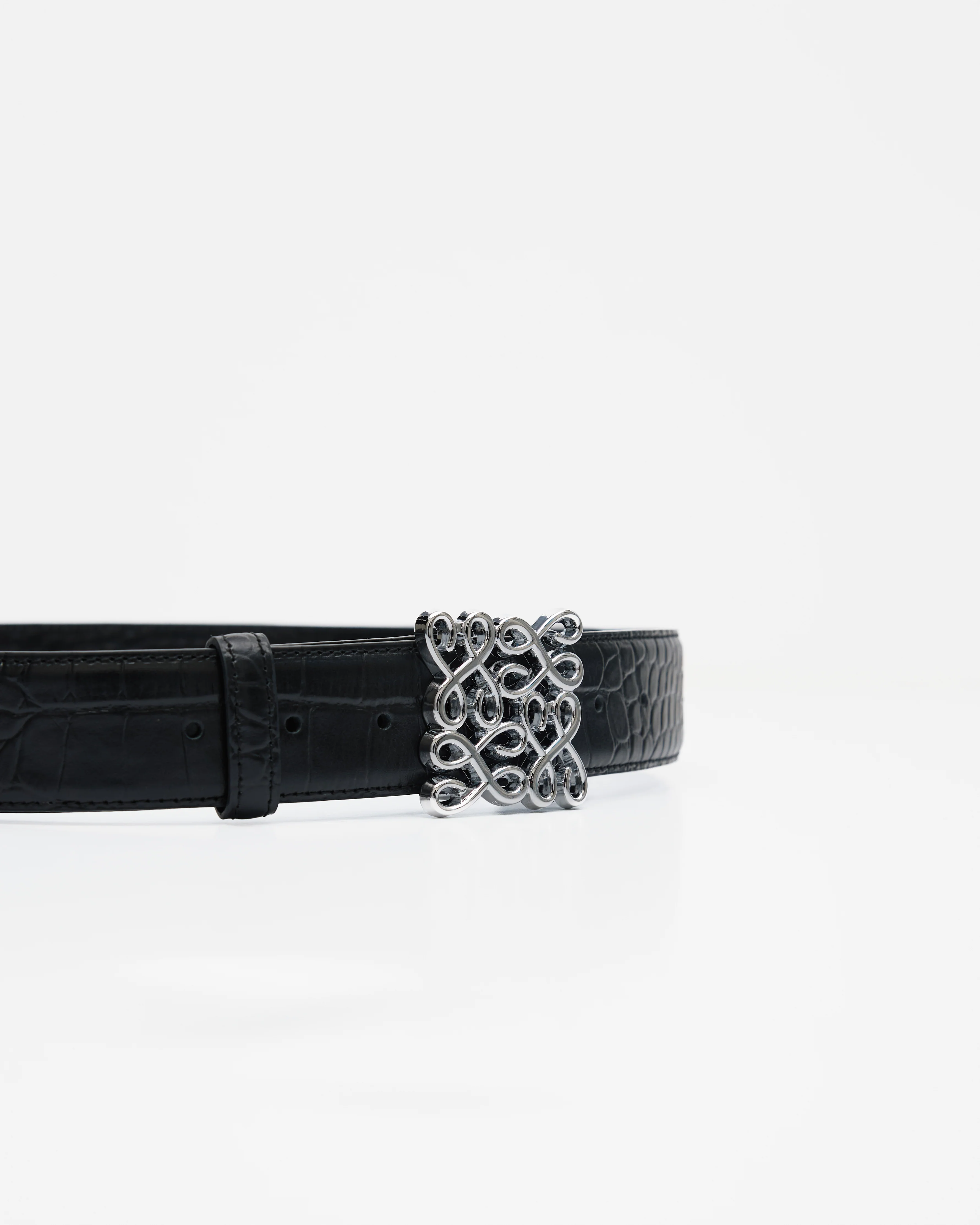 Signature Belt - Crocodile Black - Image 5