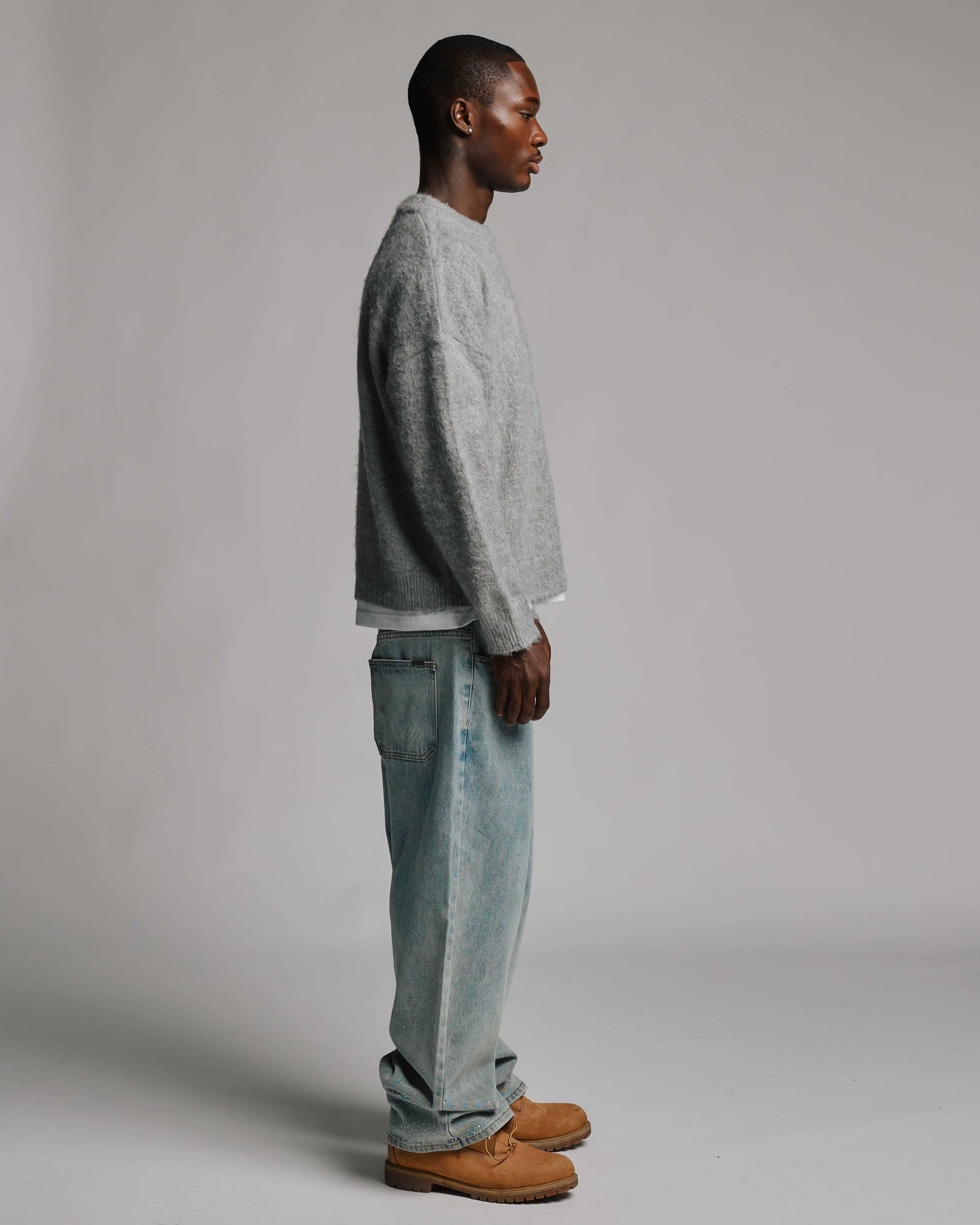 Signature Mohair Sweater - Grey - Image 5