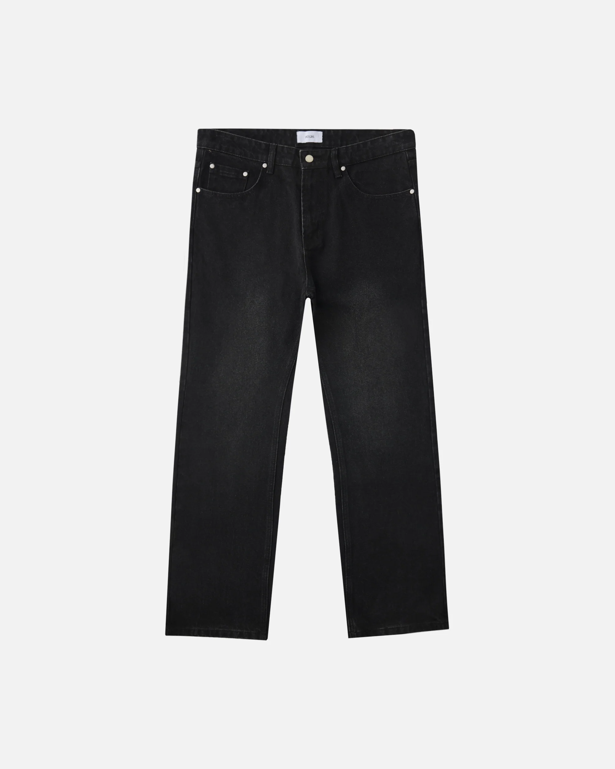 Slim Denim Pants - Washed Black